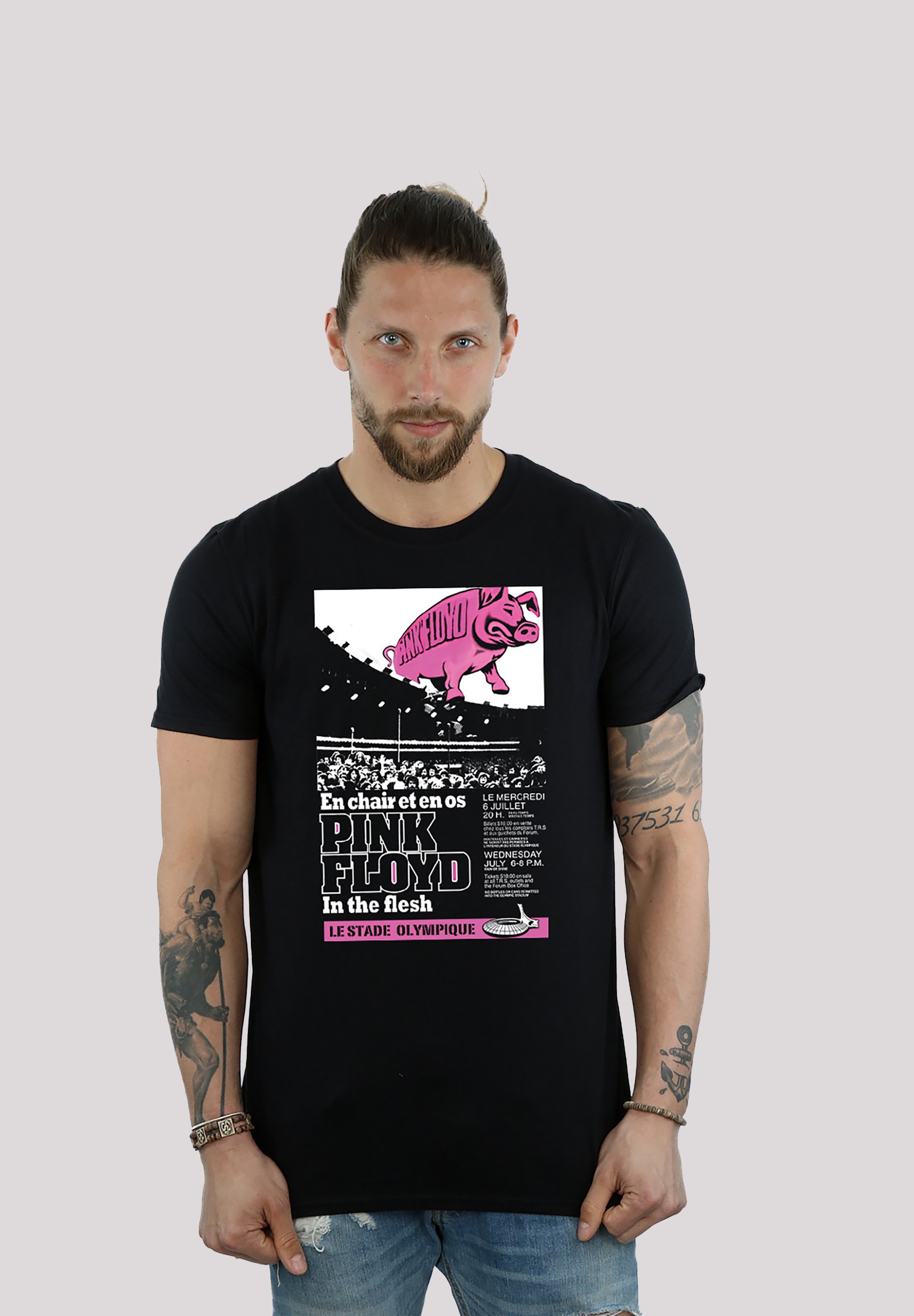 F4NT4STIC T-Shirt "Pink Floyd Le Stade Olympique Rock Metal Musik", Herren, günstig online kaufen