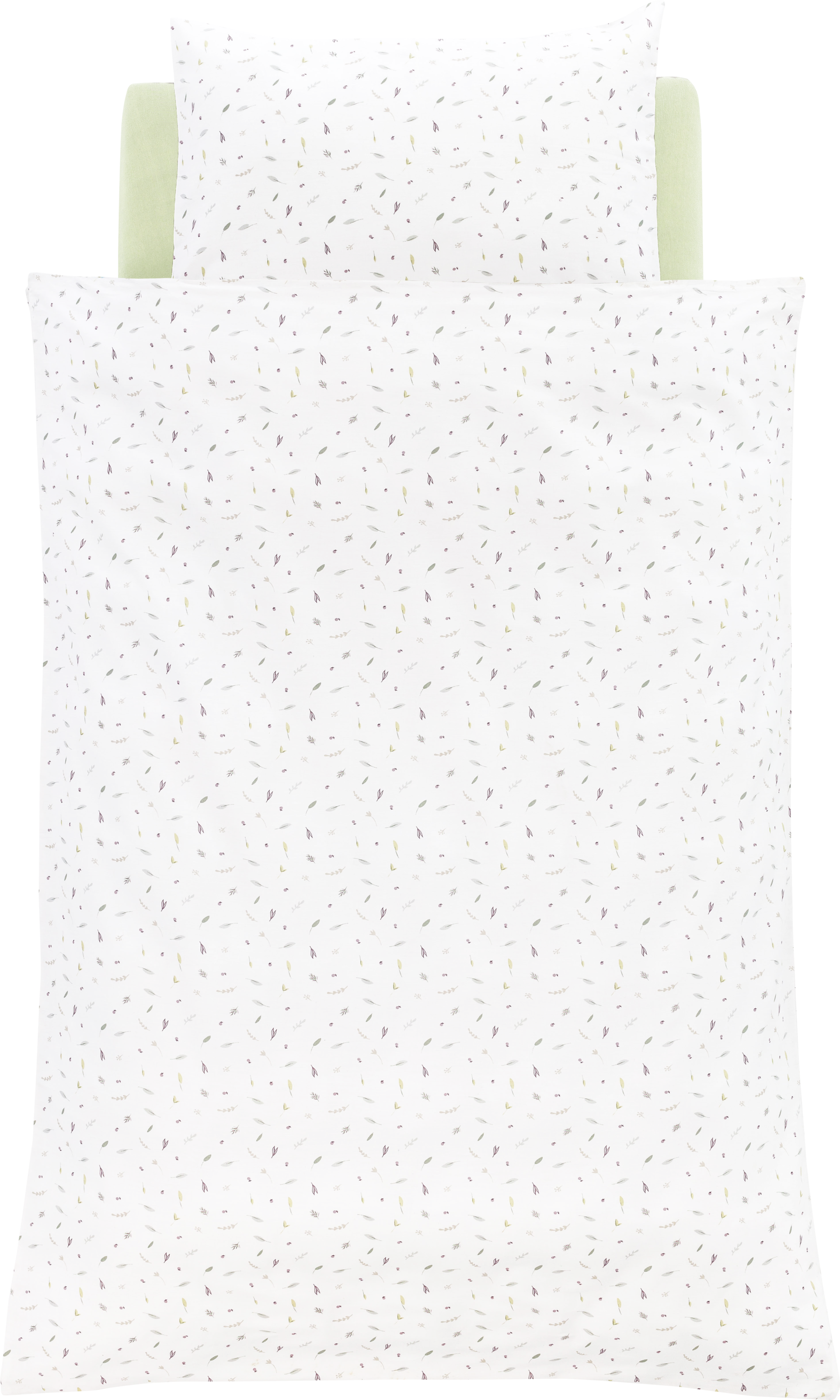 Träumeland Babybettwäsche "Sommergrün" 2 Stk. mit Allover-Print günstig online kaufen