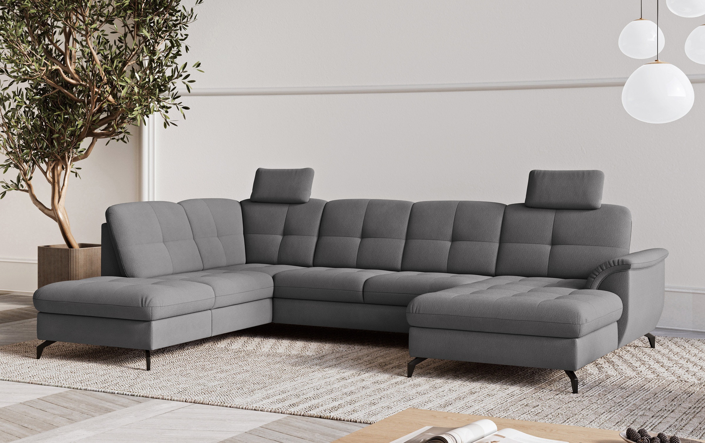 sit&more Wohnlandschaft "Zora" wahlweise mit Schlaffunktion und Bettkasten