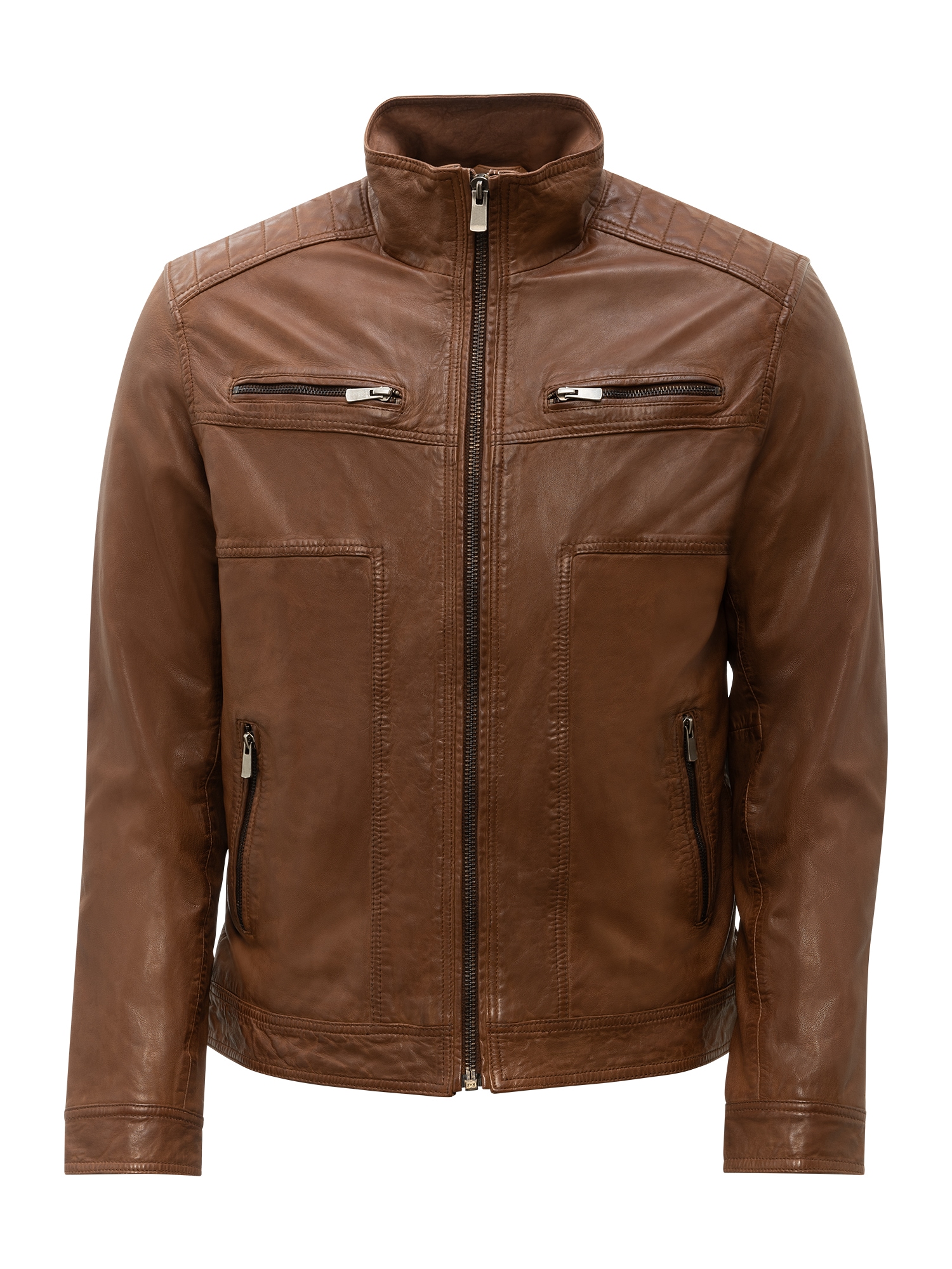 RICANO Bikerjacke "Lederjacke Albert" Handgefertigt aus echtem Leder