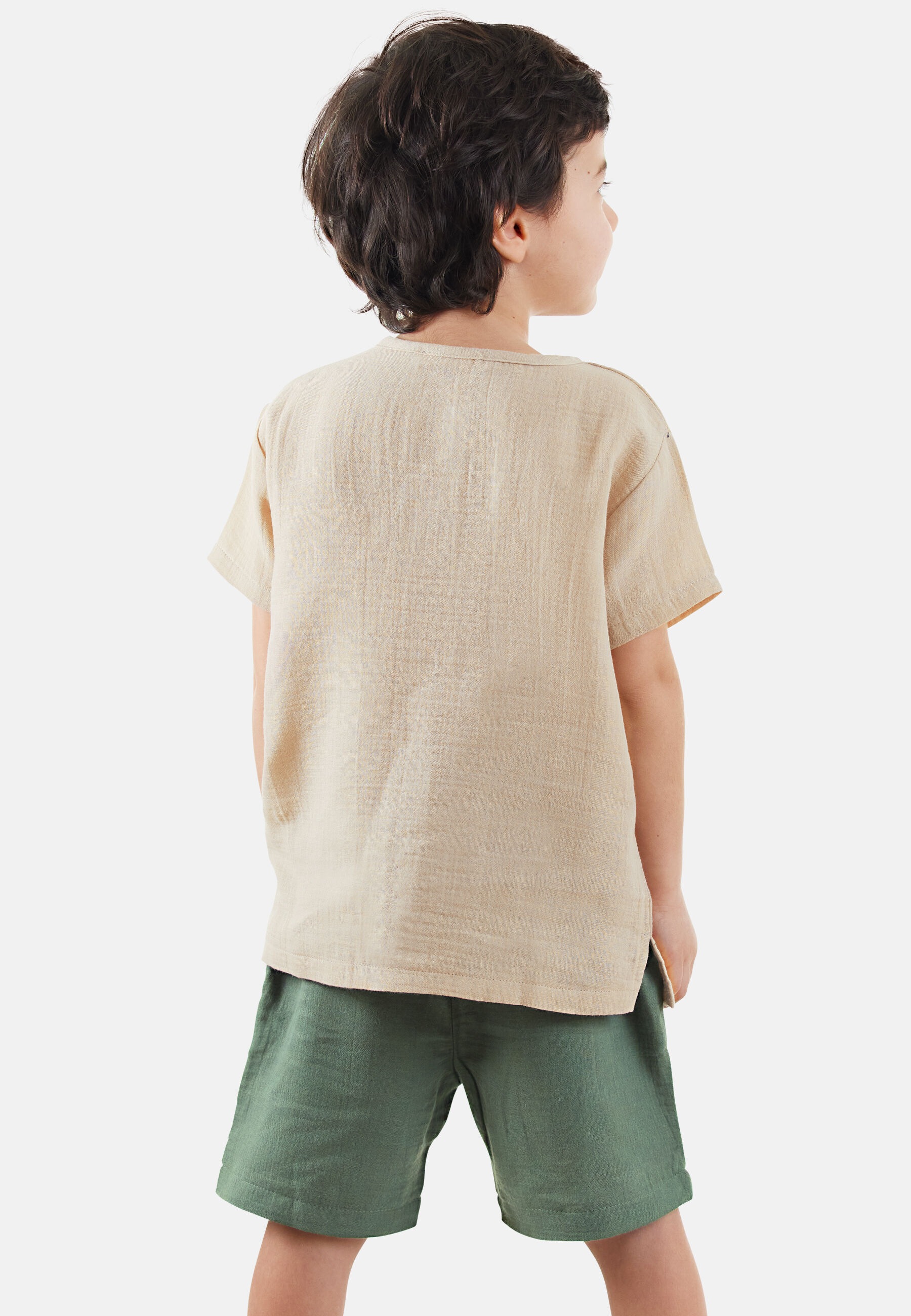 Denokids Hausanzug »Tiger«, (2 tlg.), mit süßer Tiger-Stickerei
