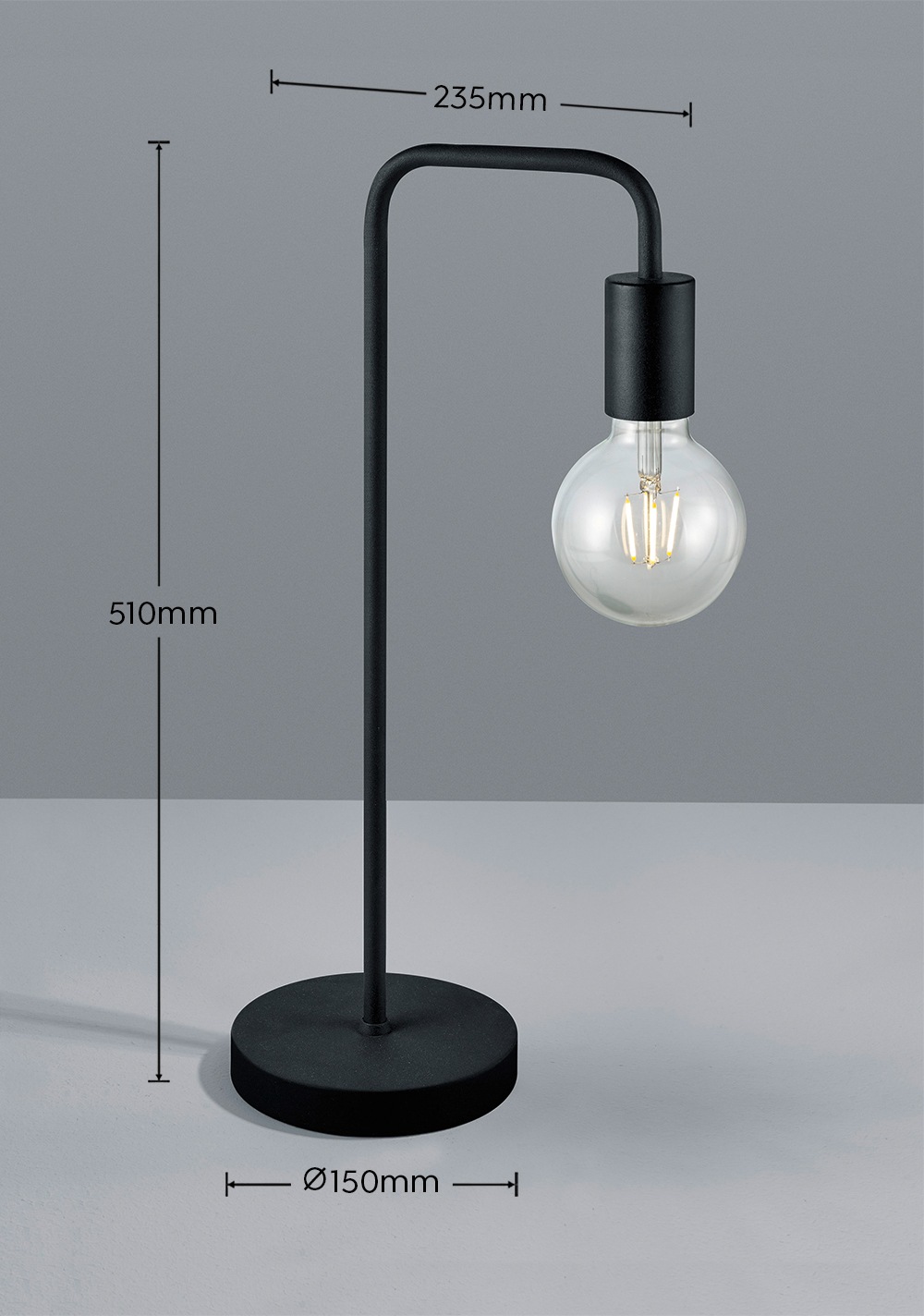 my home Tischleuchte »Jill« E27