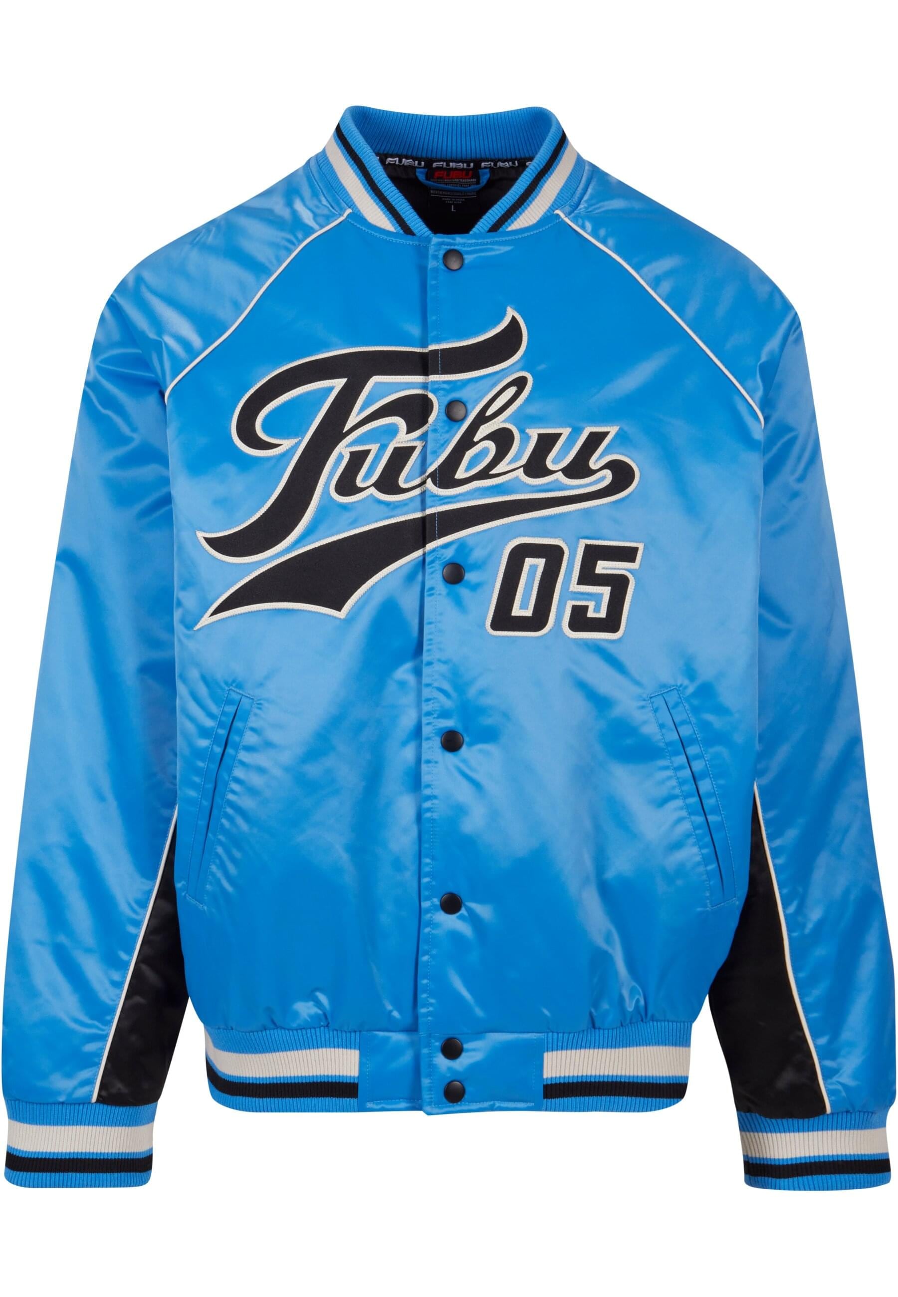 Fubu Bomberjacke "Fubu Herren FM241-012-1 Fubu Varsity Satin Raglan Bomber Jacket", (1 St.), ohne Kapuze