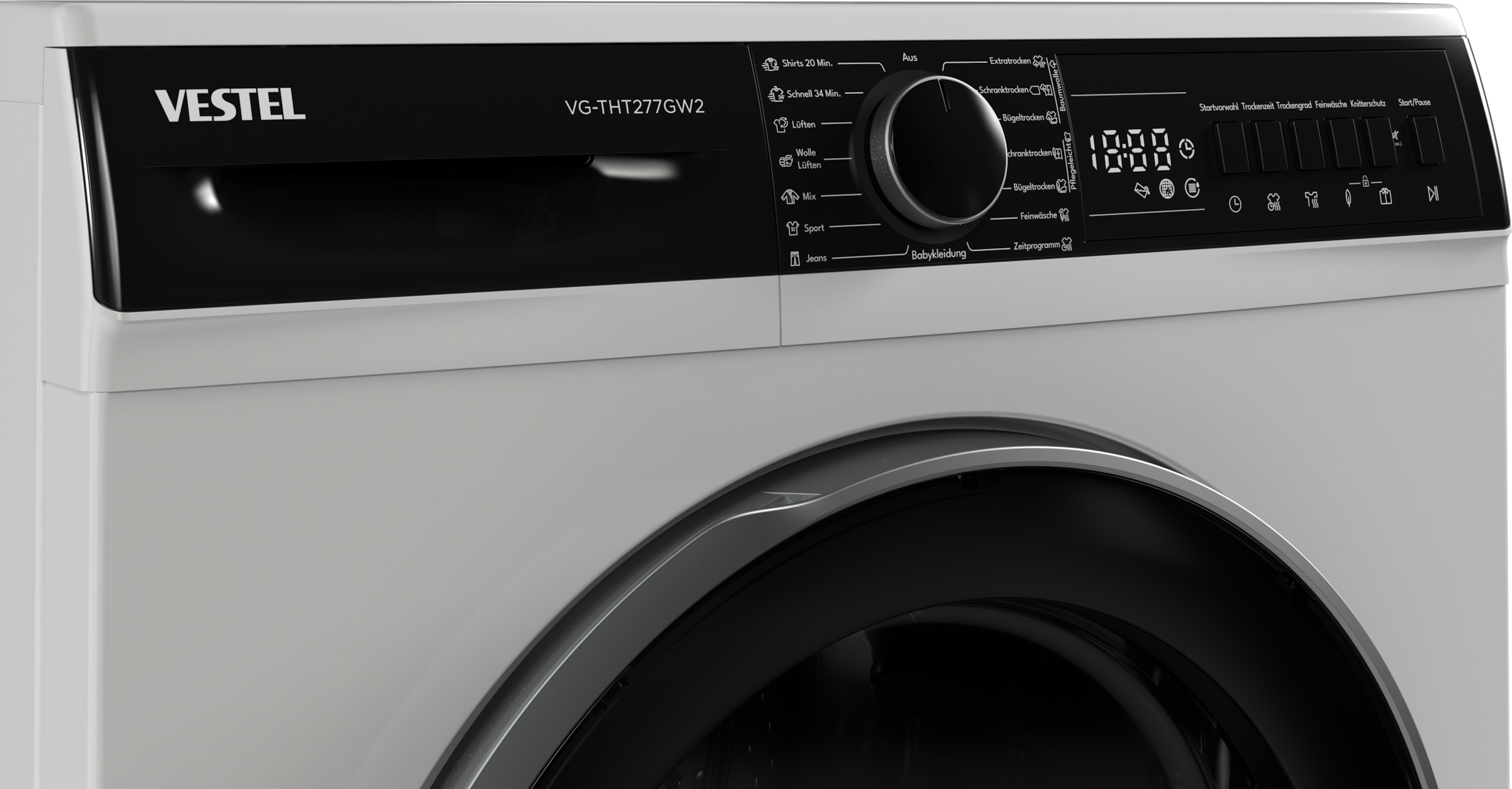 VESTEL Wärmepumpentrockner »VG-THT277GW2«, 7 kg