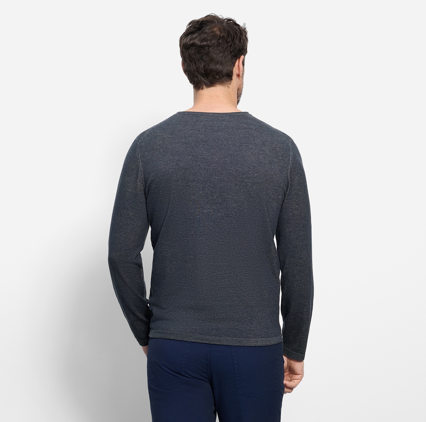 OLYMP Casual Knit Sweater Men Navy M 2