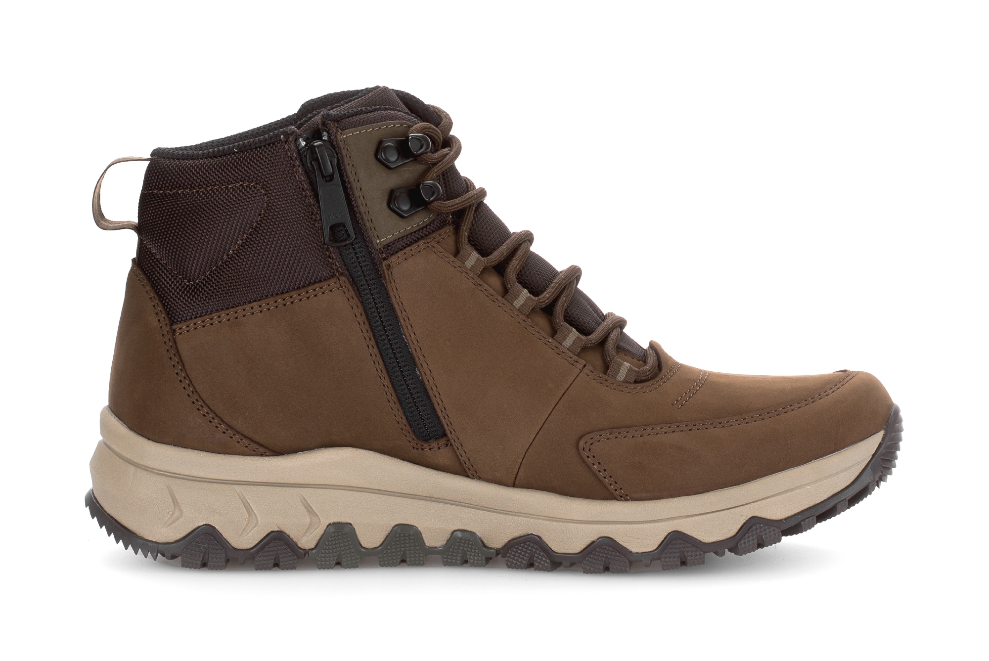 Gabor Rollingsoft Sneaker, Schnürboots, Komfortschuh mit Innenreißverschluss, G-Weite