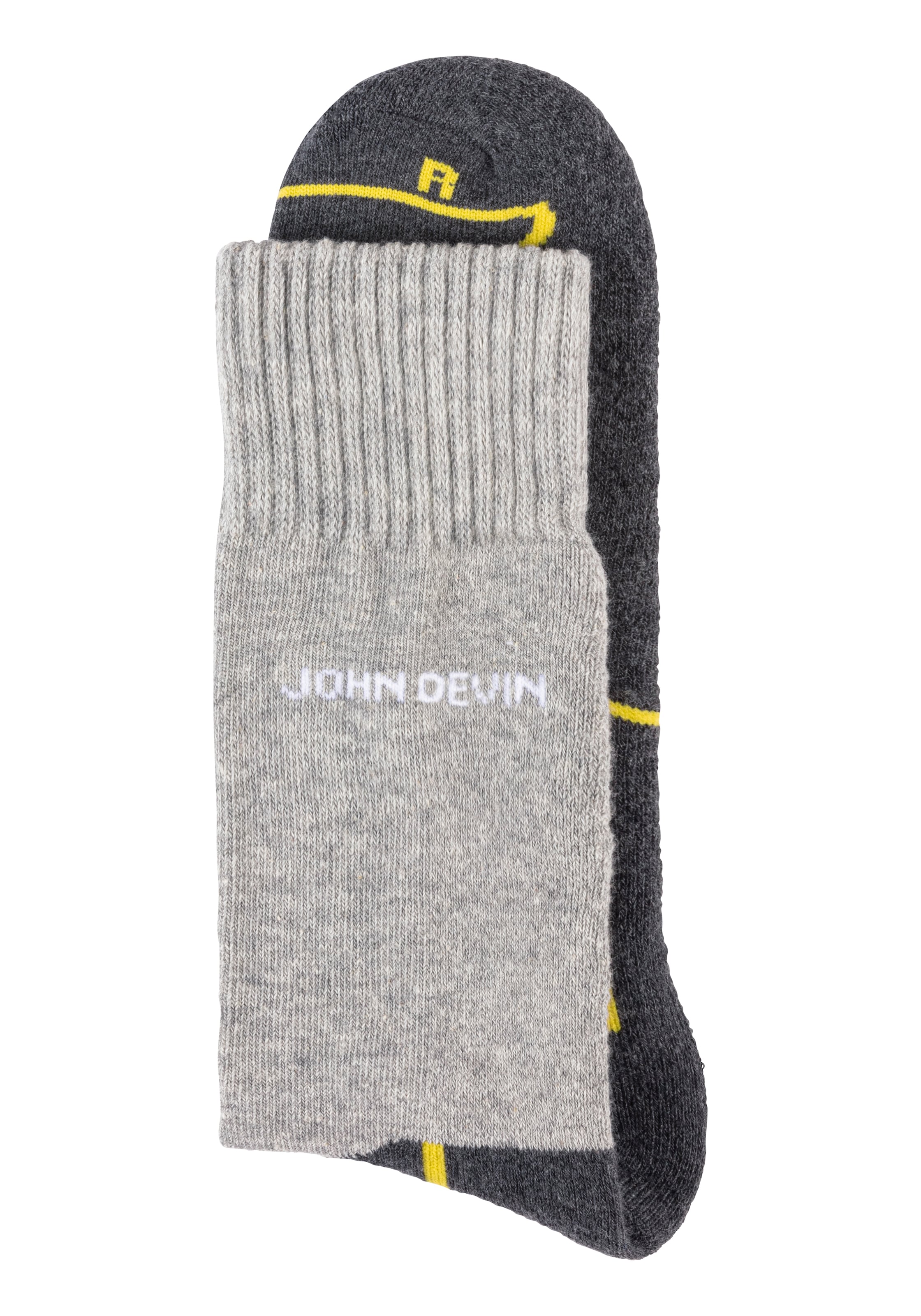 John Devin Funktionssocken, (Packung, 4 Paar), mit Sohlen über Zehen und hoch Fersenplüsch