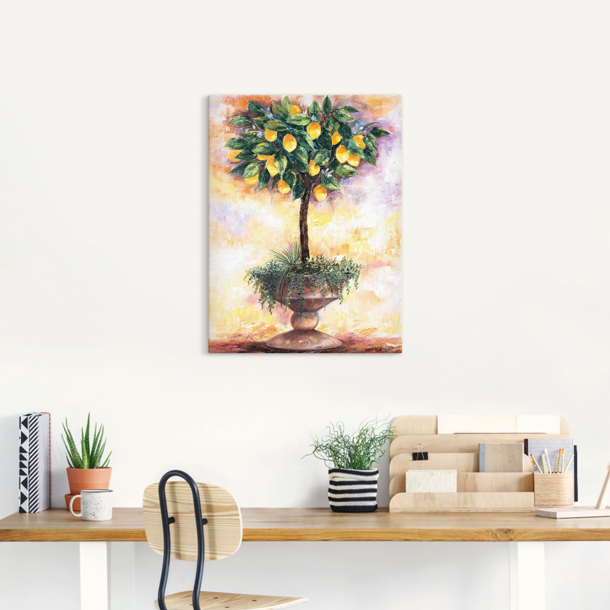 Artland Wandbild »Zitronenbaum«, Bäume, (1 St.), als Leinwandbild, Poster in verschied. Größen