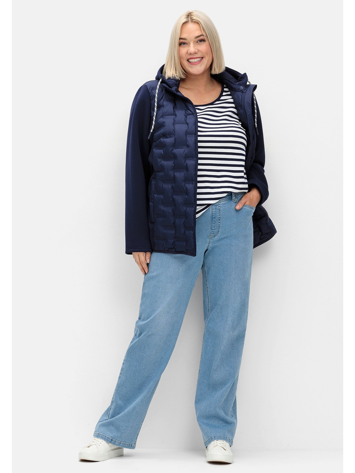 Sheego Steppjacke »Große Größen« su Kapuze im...