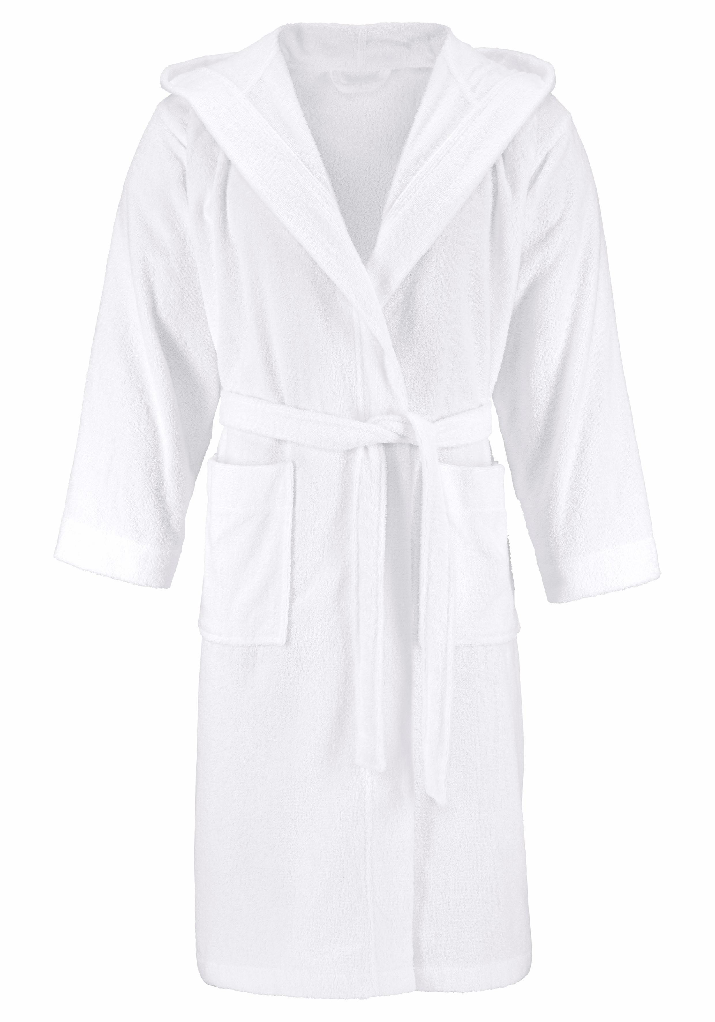 Bruno Banani Unisex-Bademantel "Robby, ideal für Sauna & Spa, Standard, Premium und Überlänge" 1 Stk. Damen & Herren Bademäntel, Baumwolle, mit Taschen, Sauna, XS-3XL