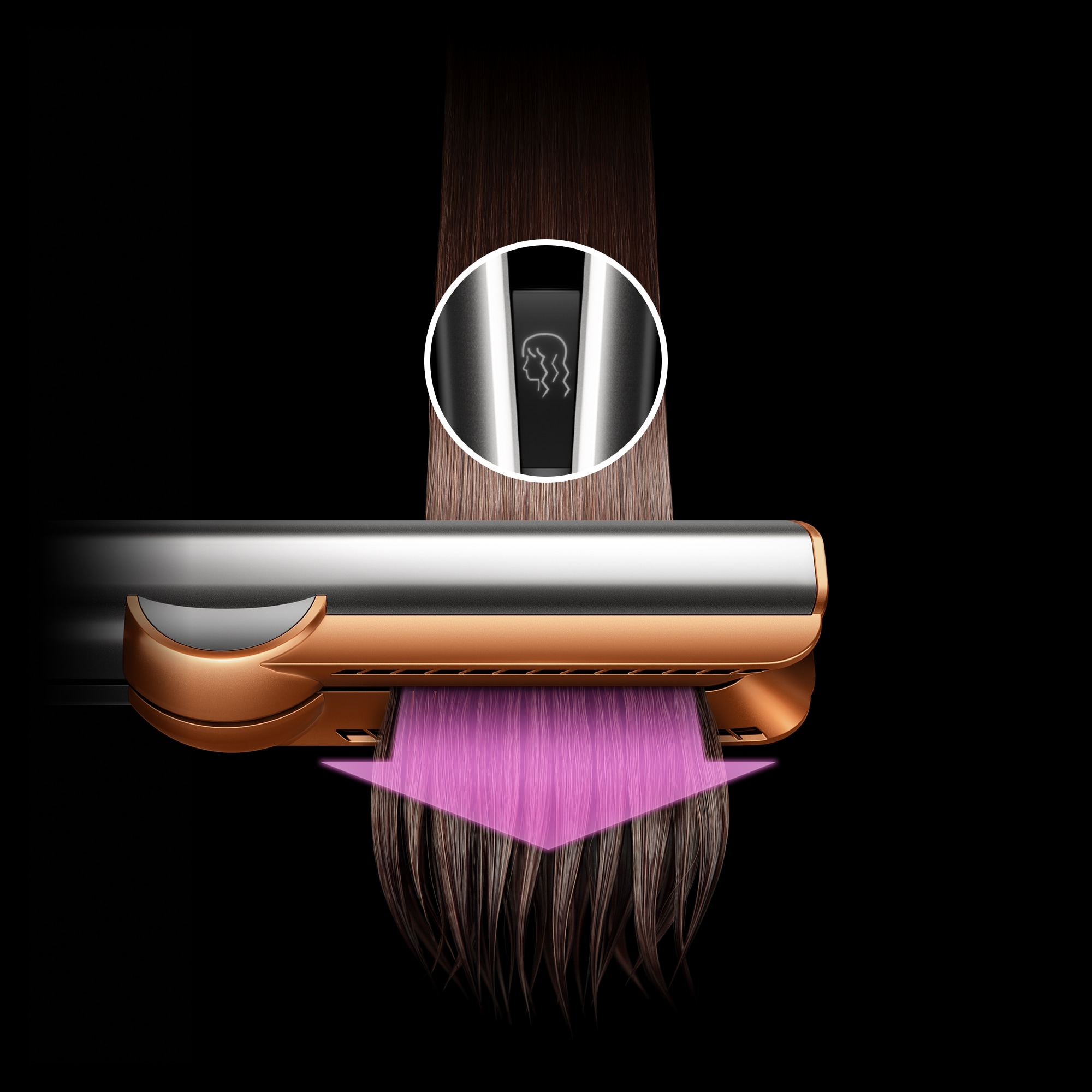 DYSON Glätteisen »Dyson Airstrait Haarglätter« nur mit Luft. Ohne Hitzeschäden.  Ohne Heizplatten
