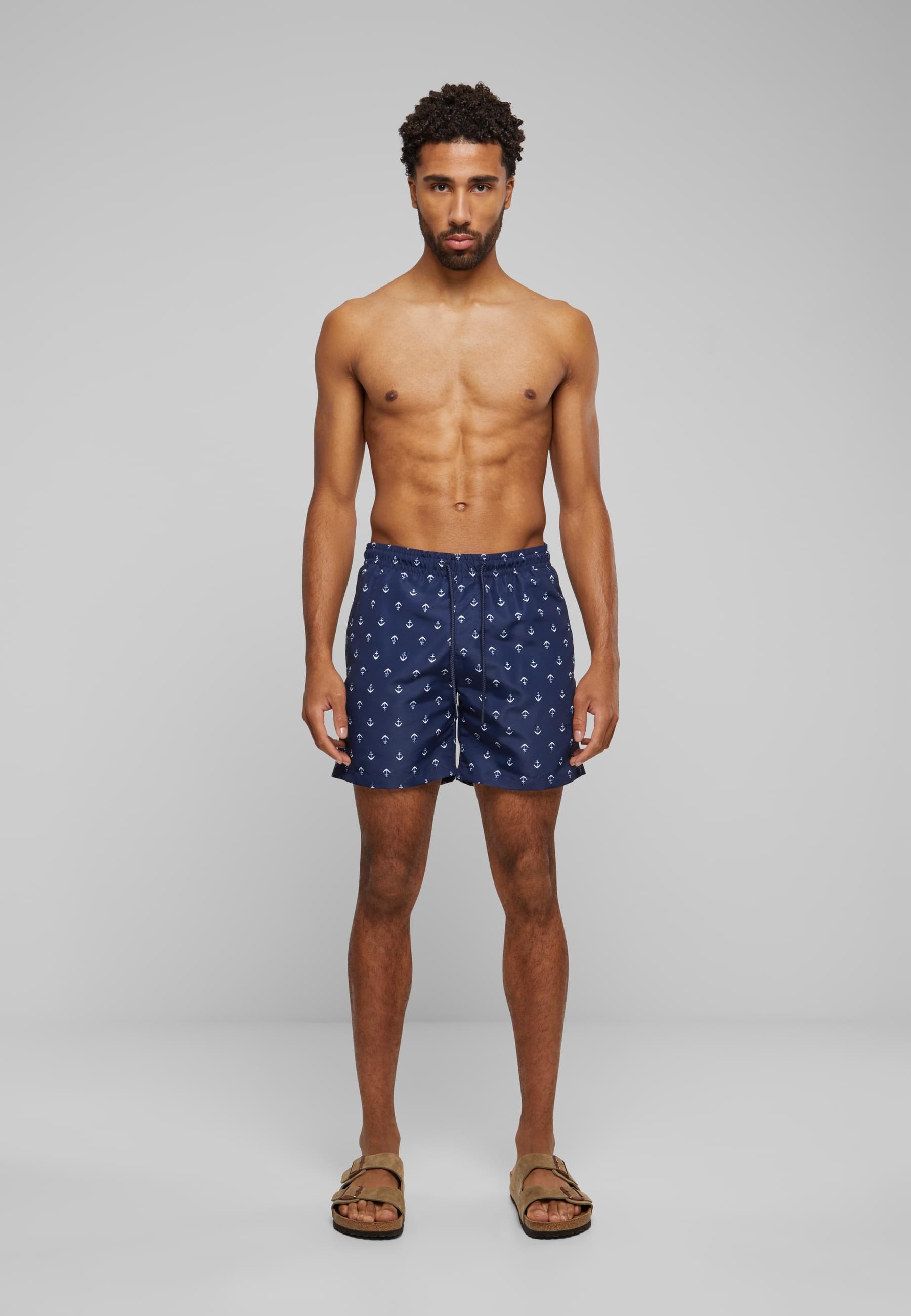 URBAN CLASSICS Badeshorts »Urban Classics Herren Pattern Swim Shorts«