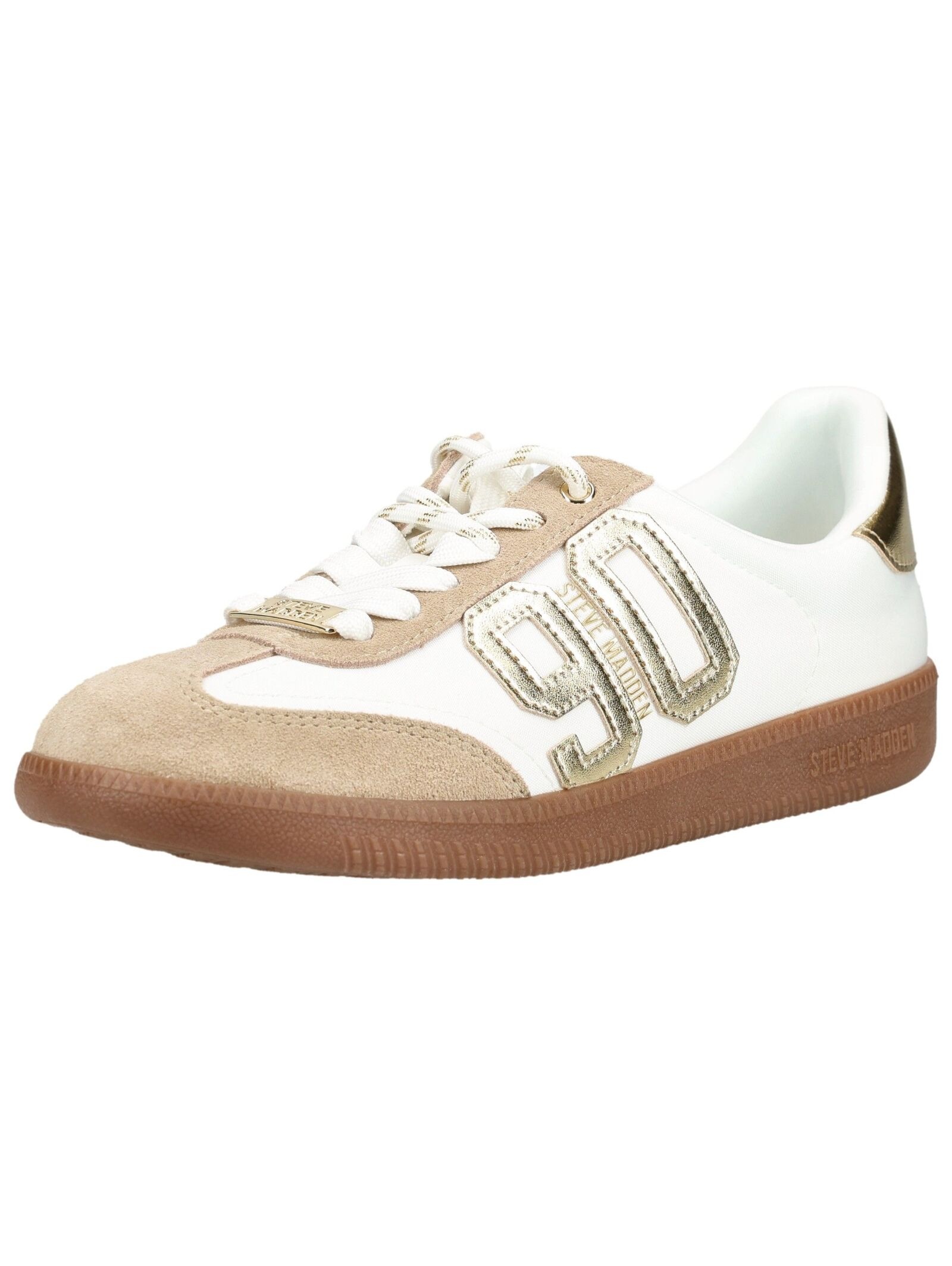 Sneaker STEVE MADDEN "STEVE MADDEN Sneaker Textil", Herren, Gr. 36, weiß, gold, Textil, Schuhe Sneaker
