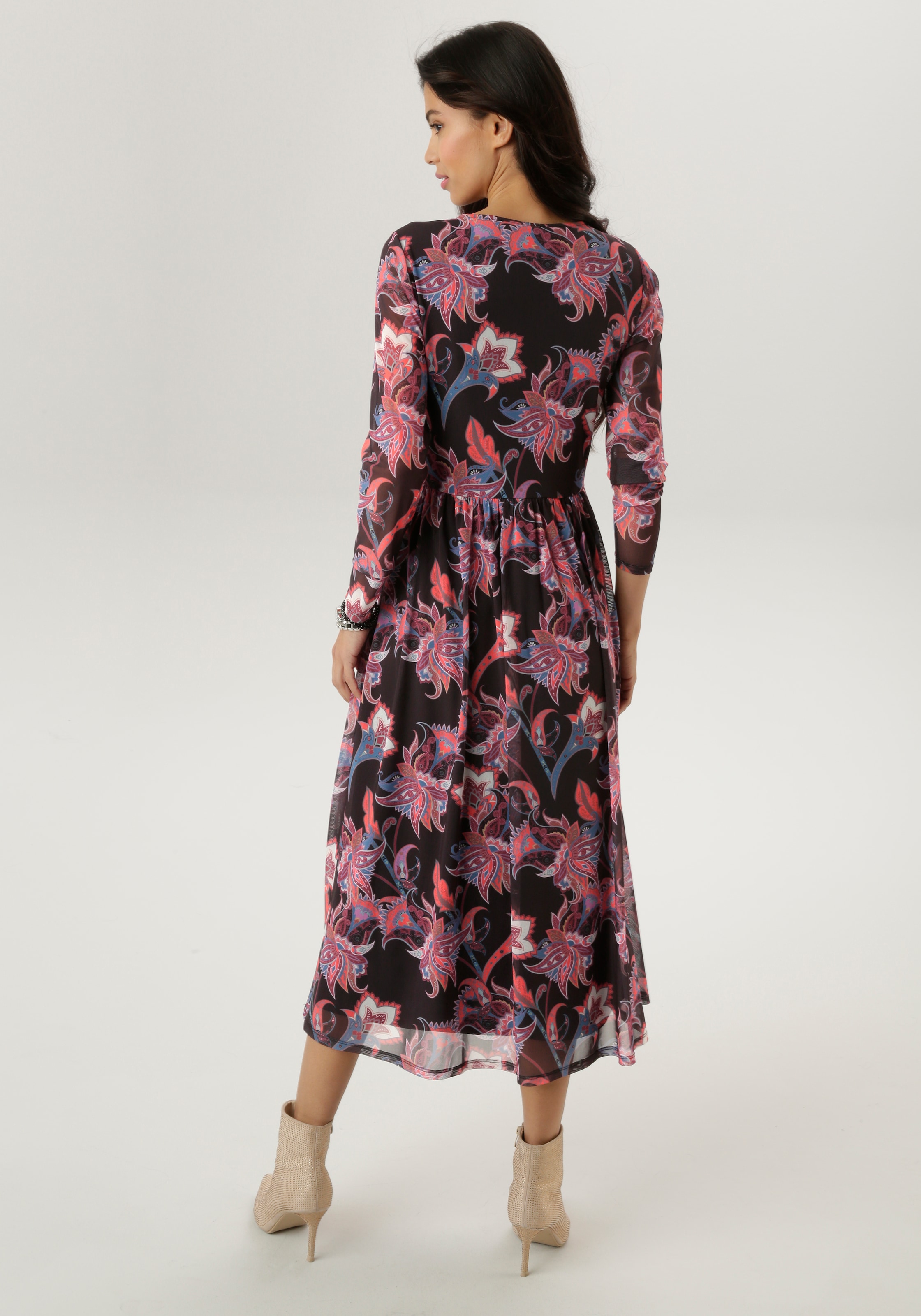 Aniston SELECTED Midikleid, mit floralem Muster - NEUE KOLLEKTION