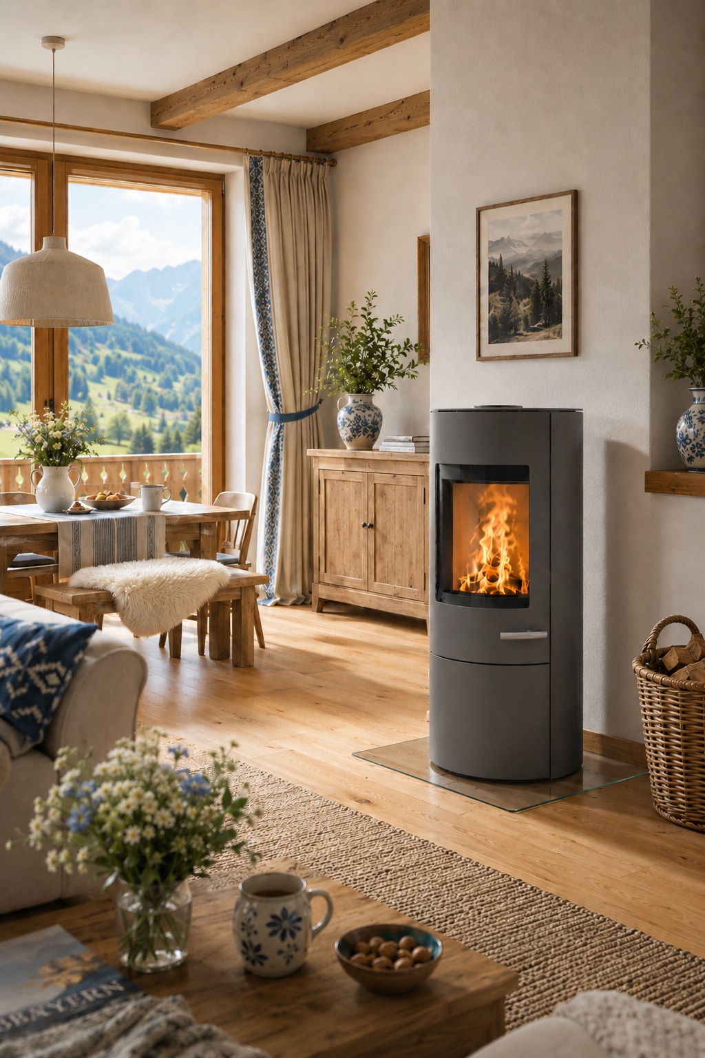 Haas + Sohn Kaminofen »SOLIDO MOONLIGHT, Exklusiv, Lieferung bis ins Wohnzimmer« NEU in der Farbe Moonlight grau