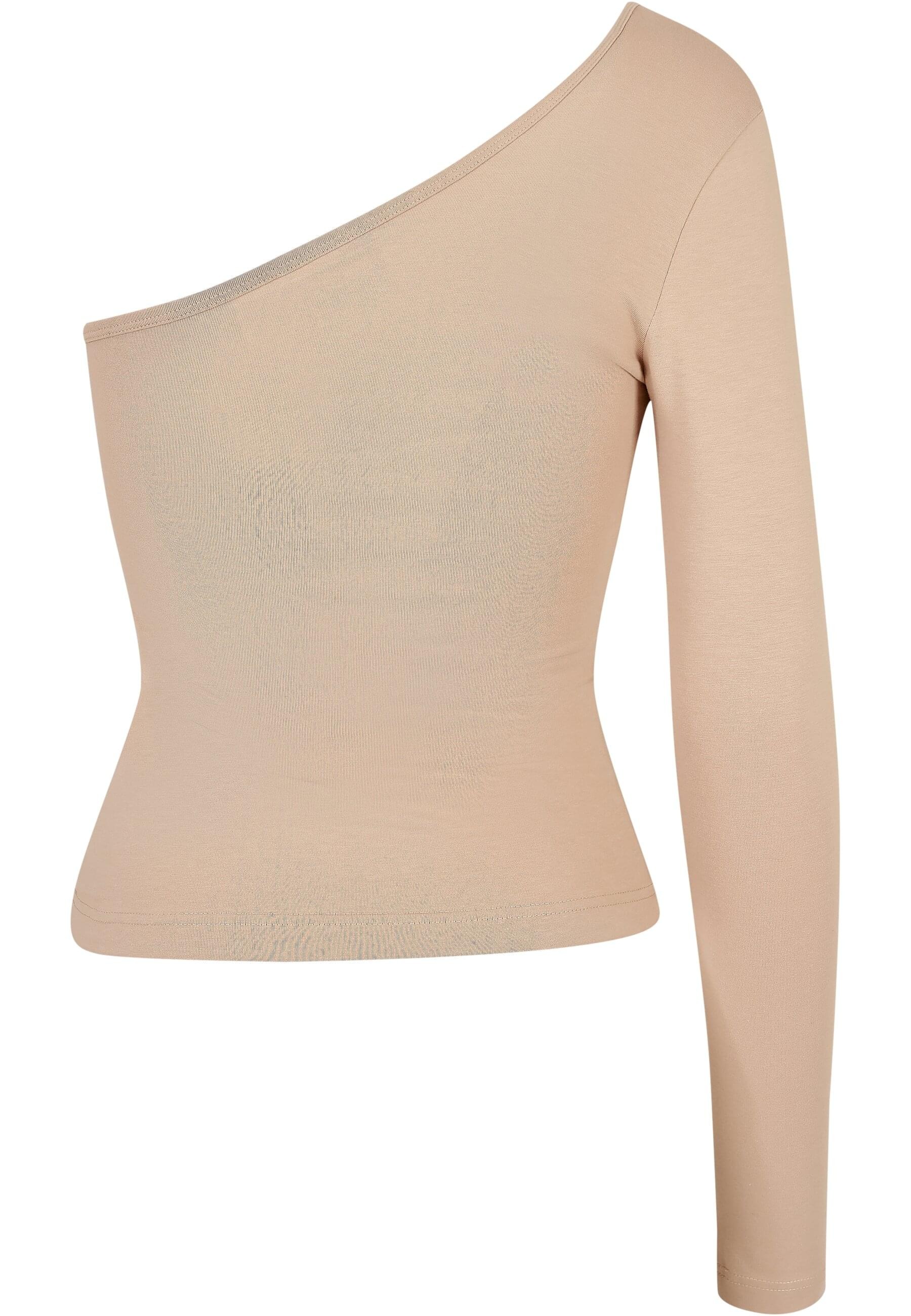 URBAN CLASSICS Langarmshirt "Urban Classics Damen Ladies Asymmetric Longsle günstig online kaufen