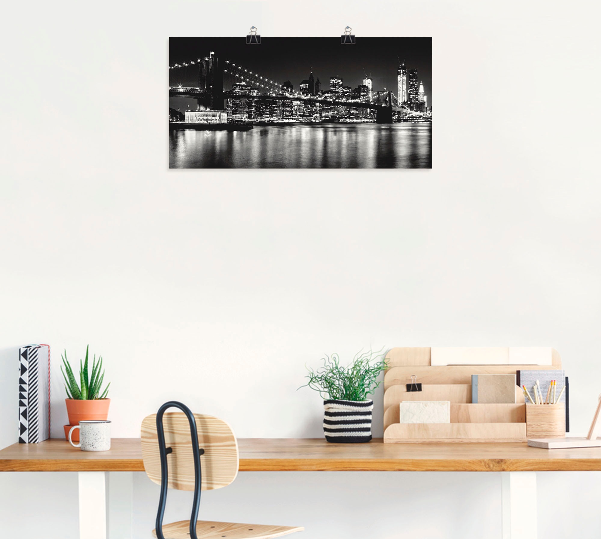 Artland Wandbild "Nächtliche Skyline Manhattan I", Amerika, (1 St.), als Al günstig online kaufen