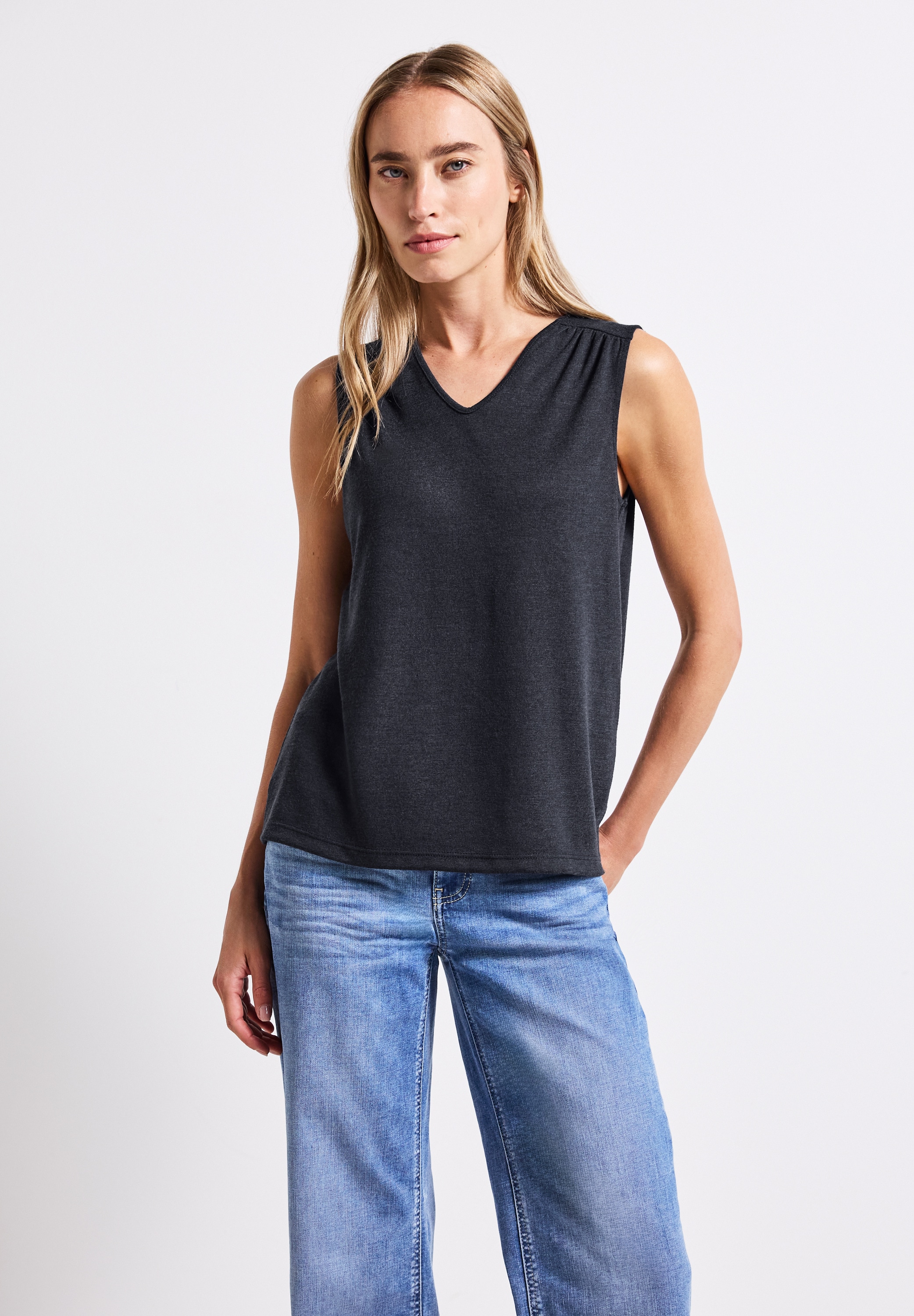 STREET ONE Tanktop, mit V-Ausschnitt günstig online kaufen