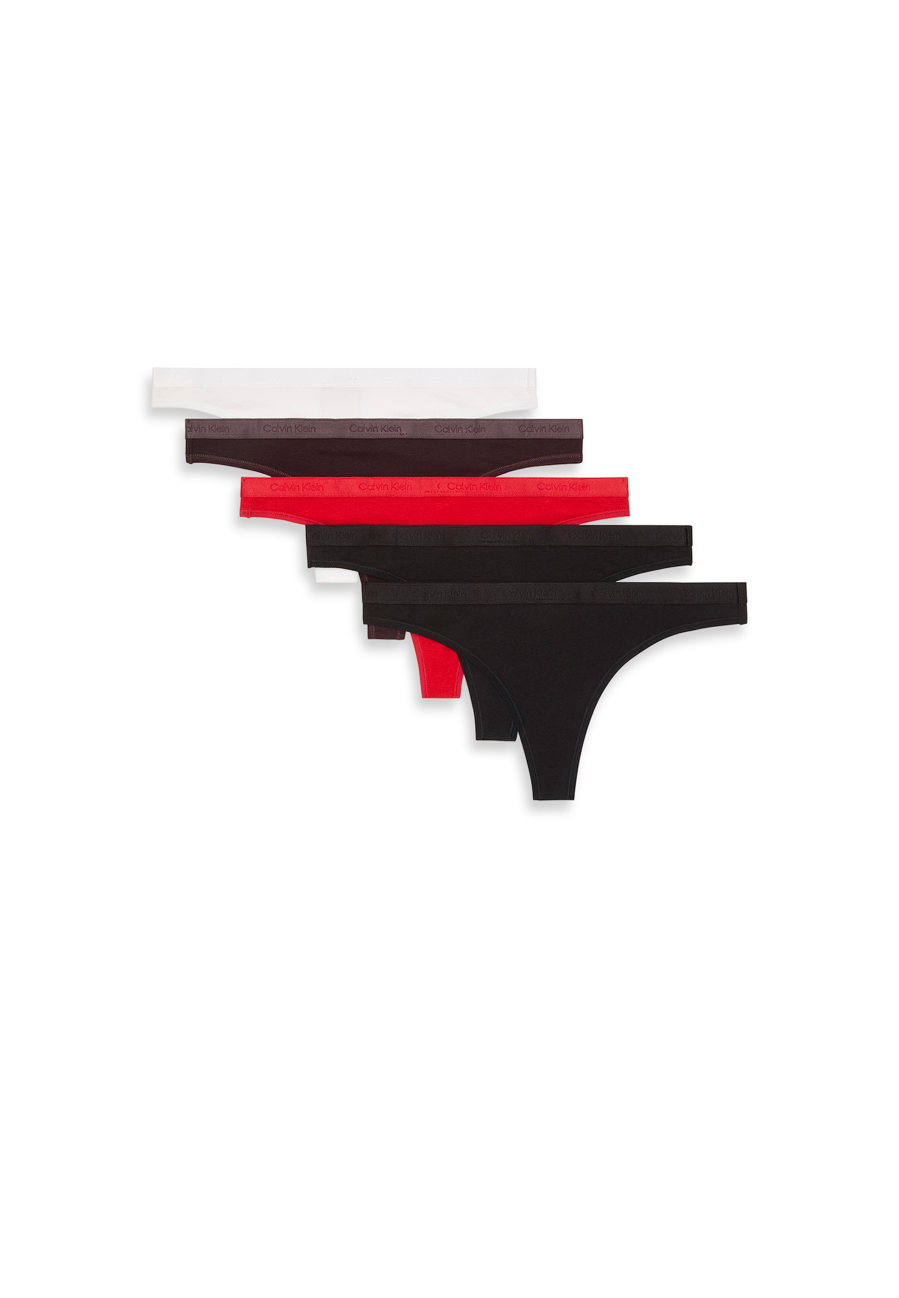 Calvin Klein Underwear Tanga "THONG 5 PK", 5 Stk. Mit elastischem Bund günstig online kaufen