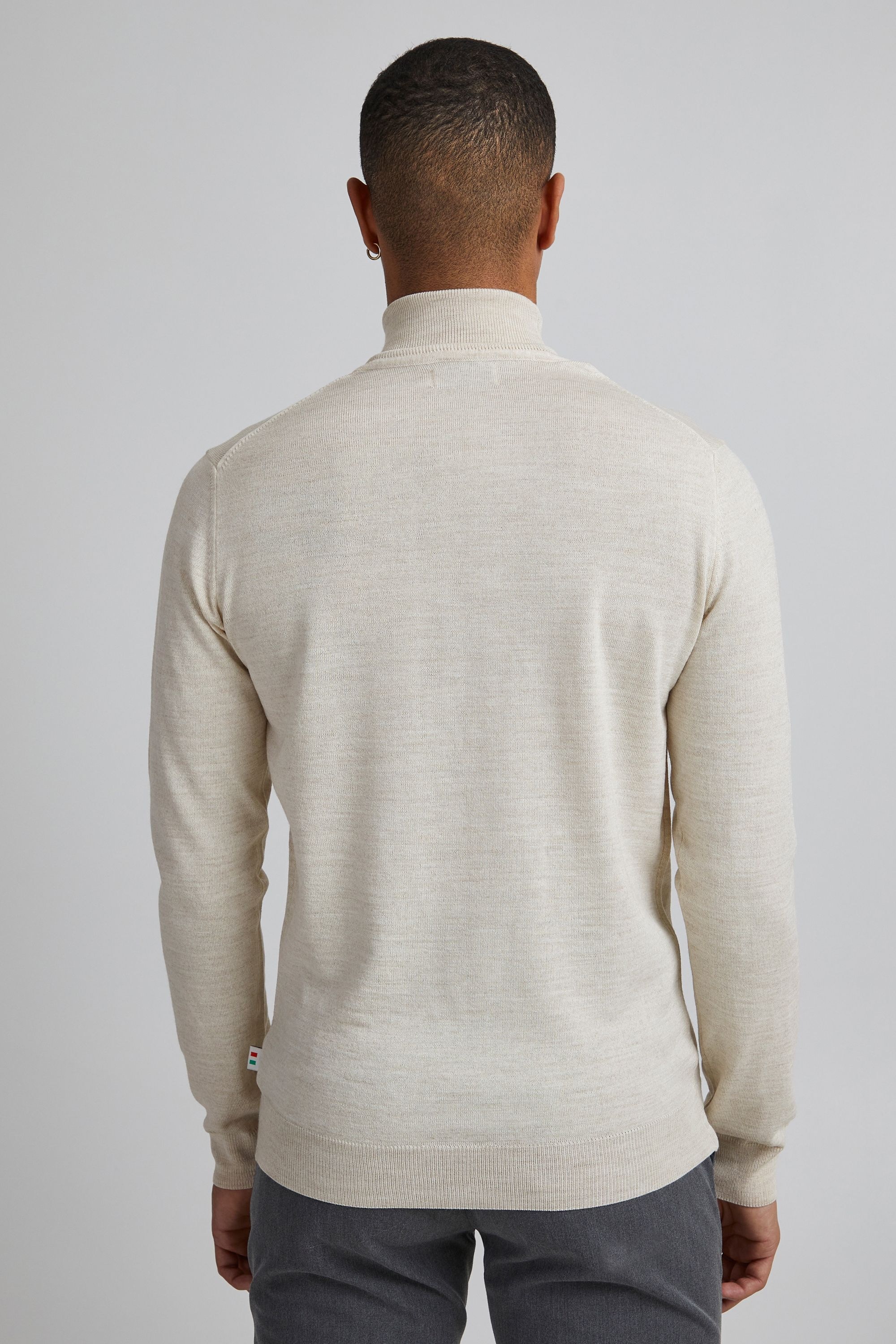 Strickfleece-Pullover CASUAL FRIDAY "Strickpullover CFKonrad", Herren, Gr. XL, beige (light sand), Obermaterial: 50% Wolle WO. 50% Polyacryl PAN., Pullover 3