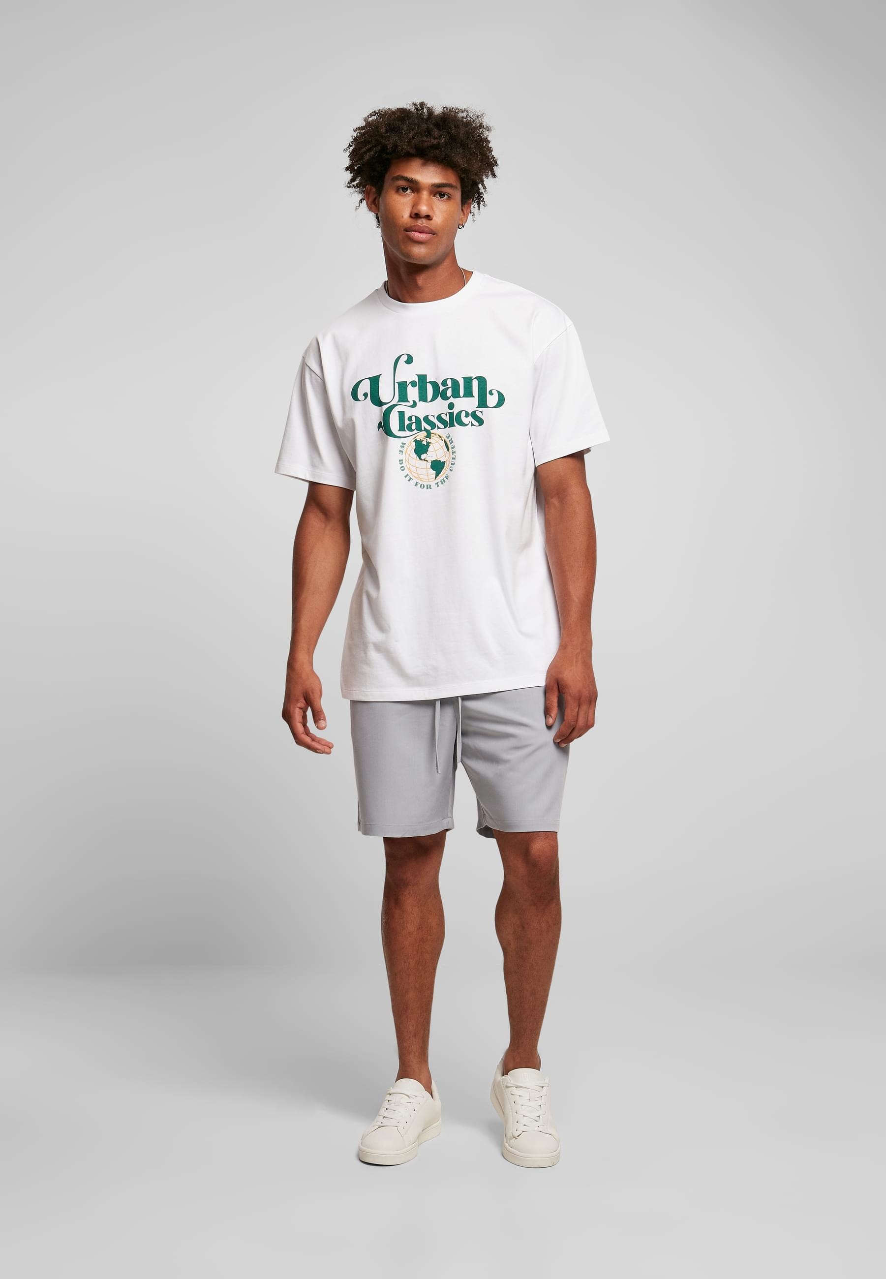 URBAN CLASSICS T-Shirt »Urban Classics Herren Organic Globe Logo Tee«, (1 tlg.)