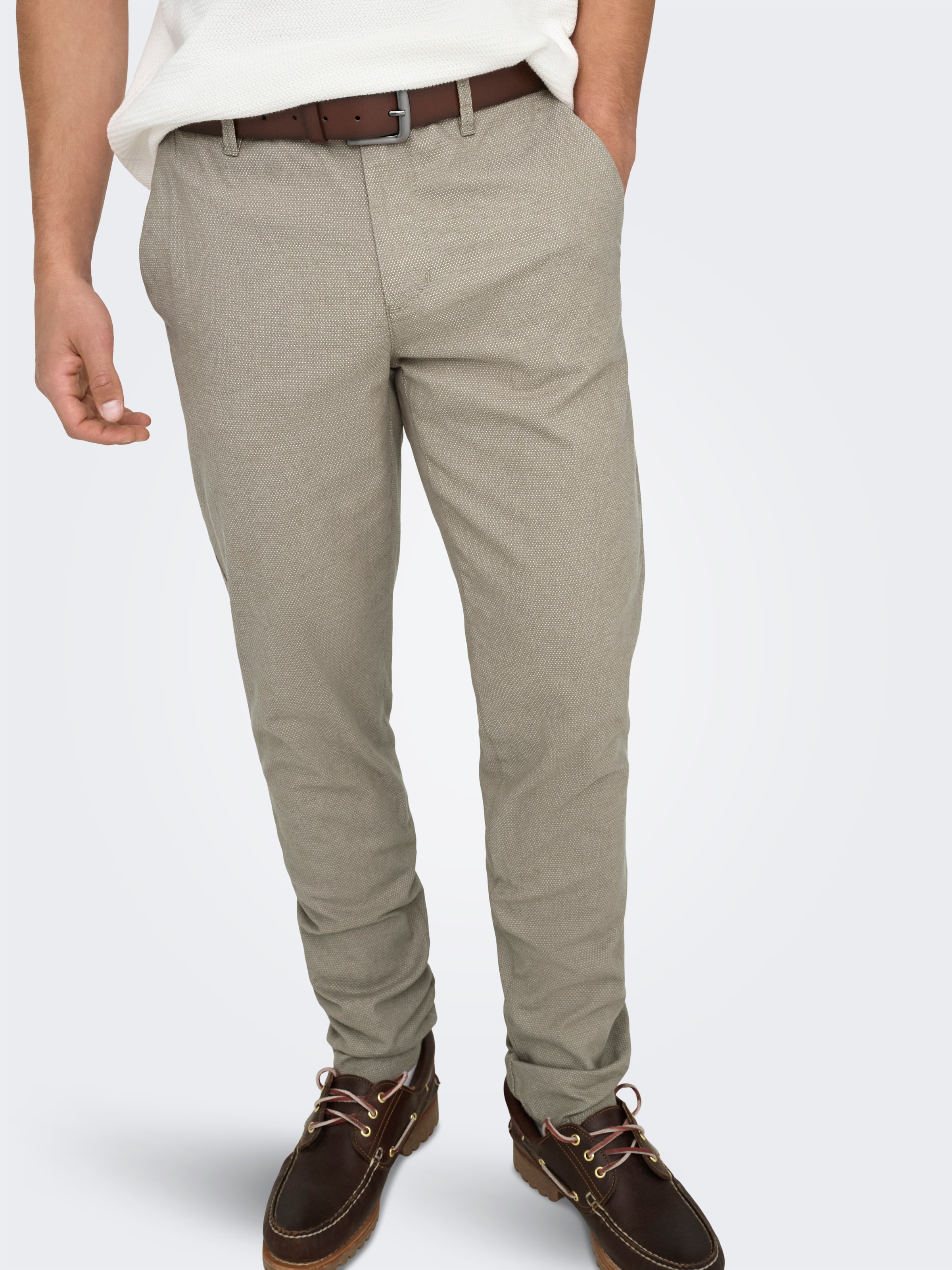 ONLY & SONS "ONSMARK PETE SLIM DOBBY 0058 PANT NOOS" günstig online kaufen