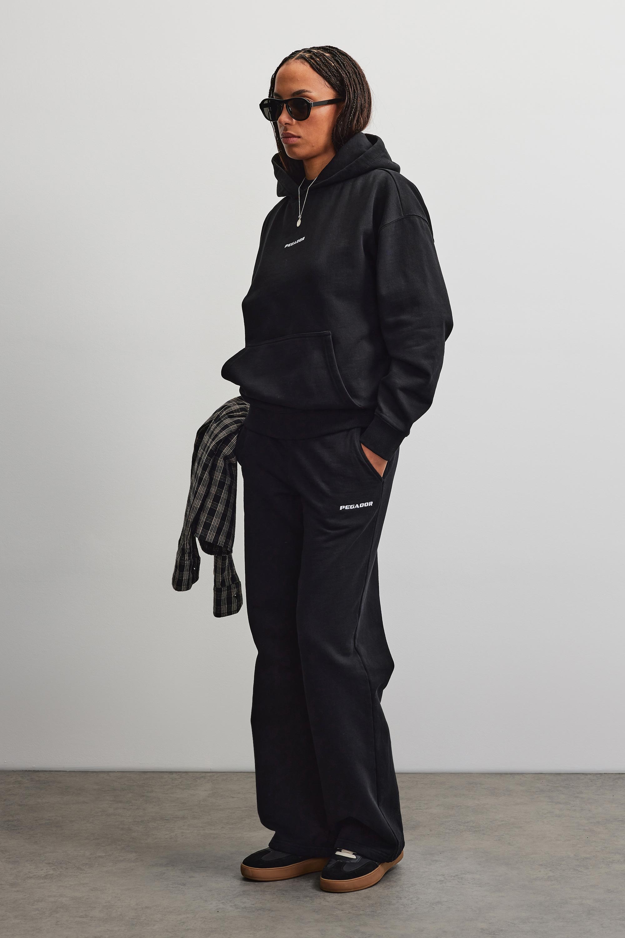 PEGADOR Kapuzensweatshirt »CLARITA LOGO OVERSIZED HOODIE«, Baumwollmischung, oversize
