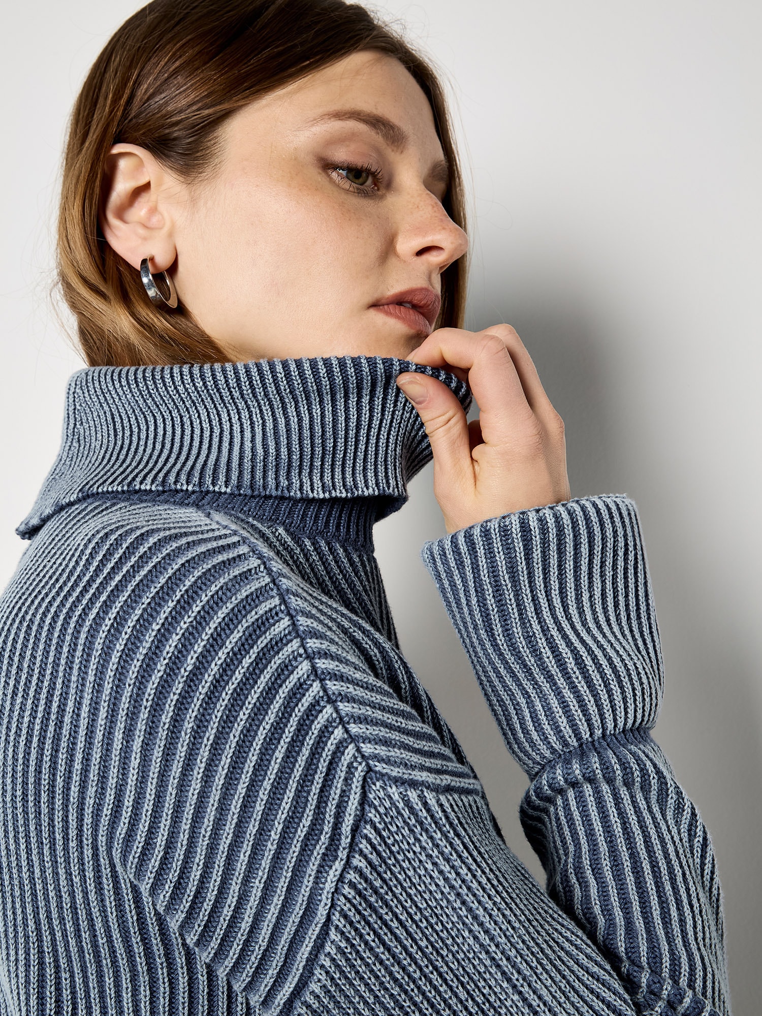 Apricot Rollkragenpullover »Rollkragenpullover« mit Rippstrick und Stonewashed-Effekt