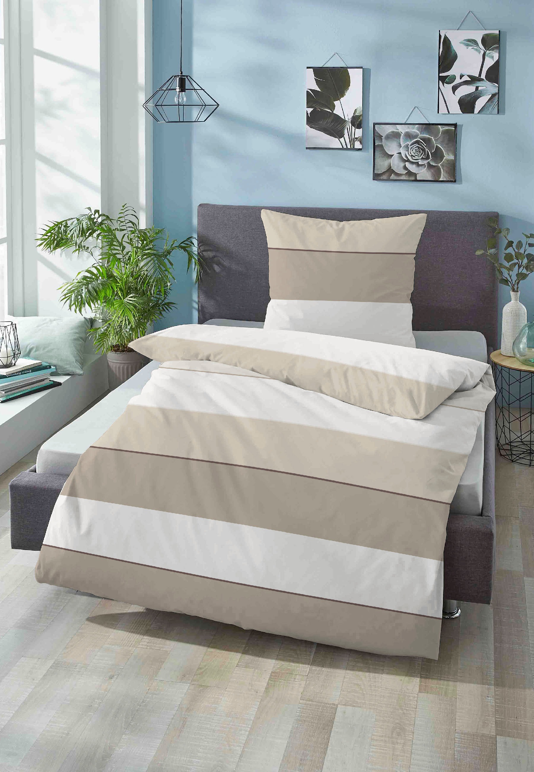 Biberna Bettwäsche "Antonia" 2 Stk. feiner Glanz + weicher Griff, pflegelei günstig online kaufen