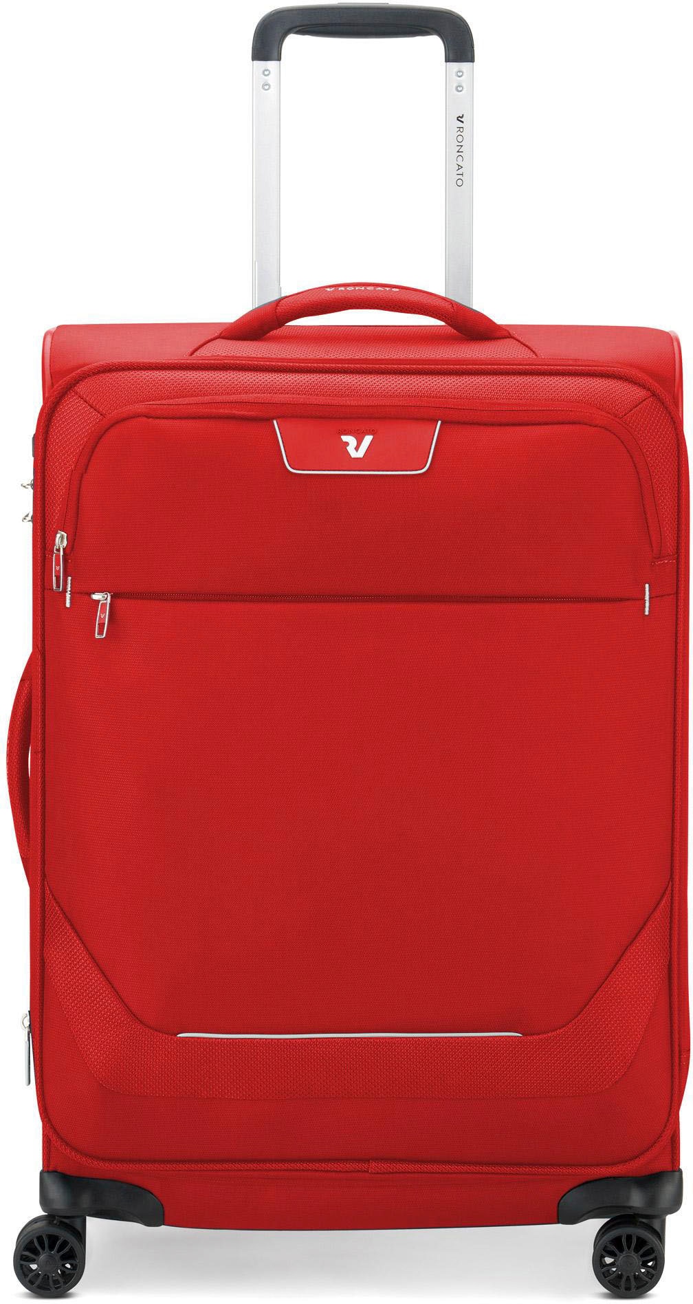 RONCATO Weichgepäck-Trolley "Joy, 63 cm, rot", 4 St. Rollen, Reisegepäck Koffer mittel groß mit Volumenerweiterung und T