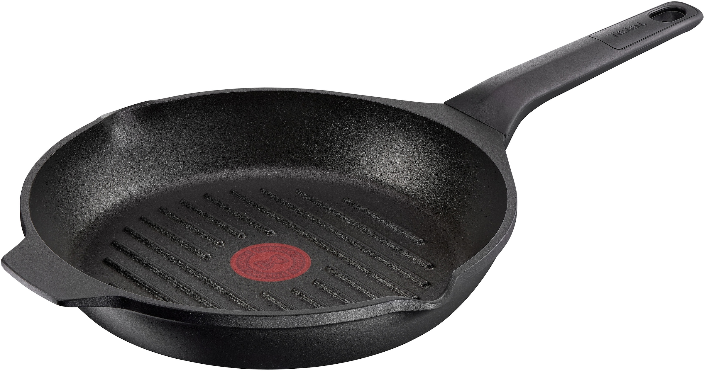 Tefal Grillpfanne "Robusto Bratpfanne Induktion mit Antihaftversiegelung", Aluminium, (1 tlg.), Thermo-Signal bei ideale