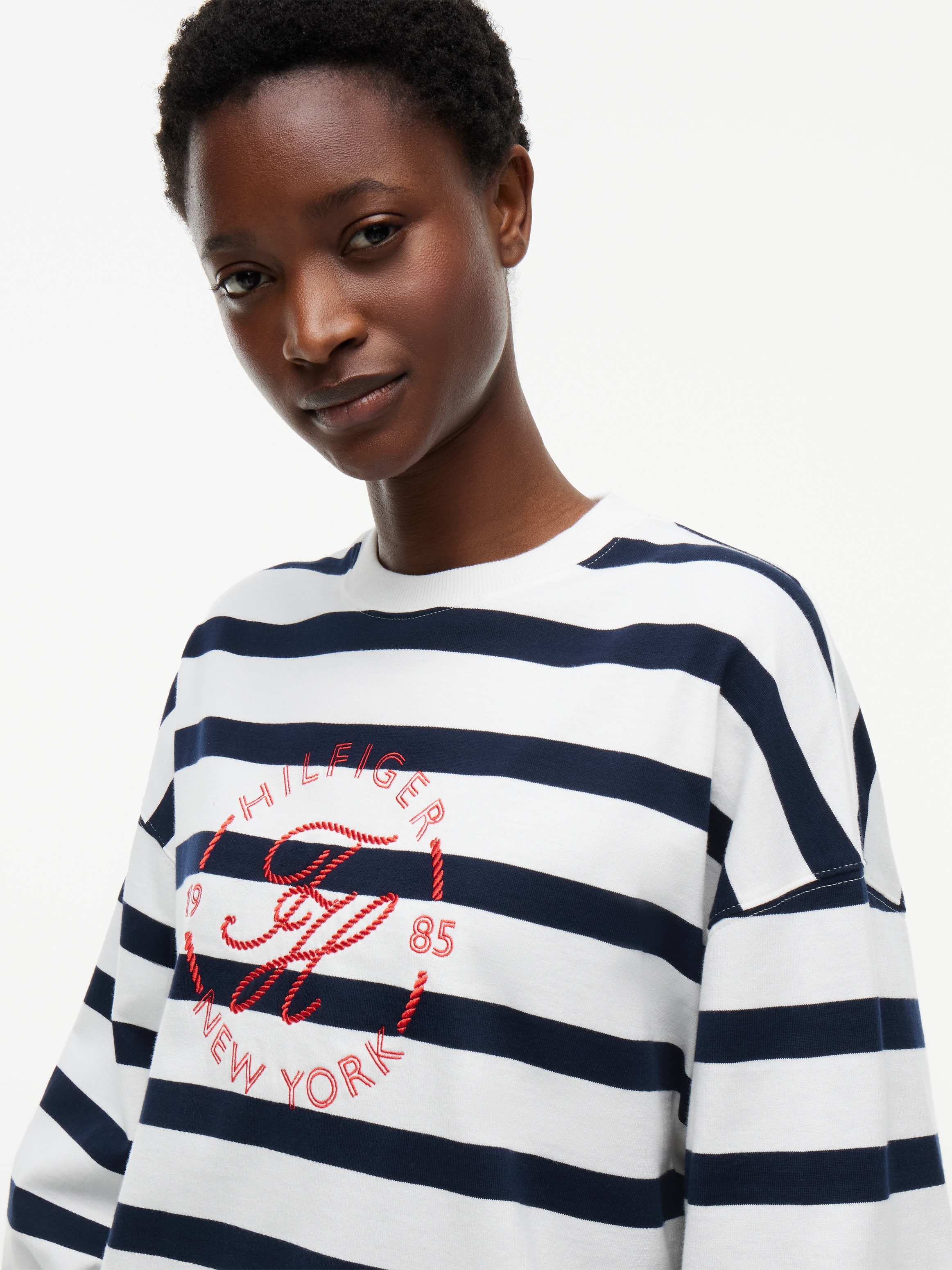 Tommy Hilfiger Sweatshirt »TH Relaxed Fit Rundhals-Sweatshirt«, Baumwolle, relaxed fit

