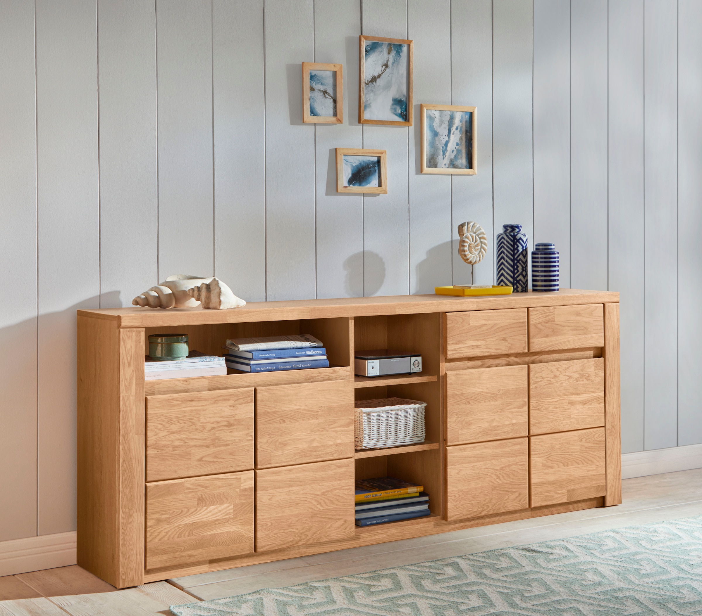 Home affaire Sideboard "Burani", grifflose Optik günstig online kaufen