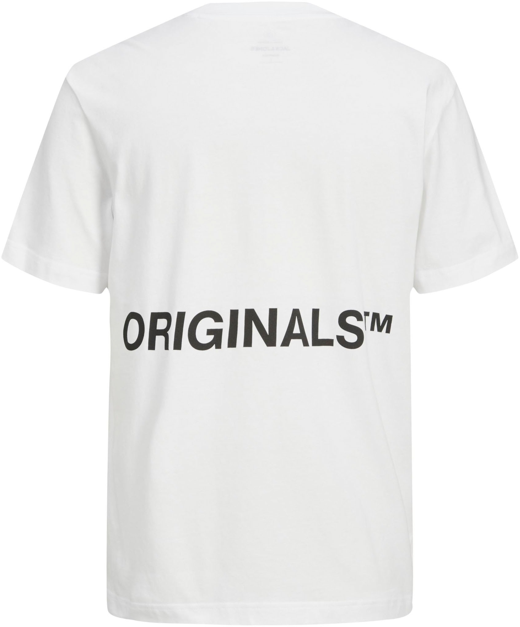 Artikel klicken und genauer betrachten! - Aktuelles Herren-T-Shirt der Marke Jack & Jones. Mit einem lässig geschnittenen Schnitt. Es ist mit einem coolen Print versehen. Durch die weiche Qualität des Single Jerseys ist das Oberteil angenehm zu tragen. | im Online Shop kaufen