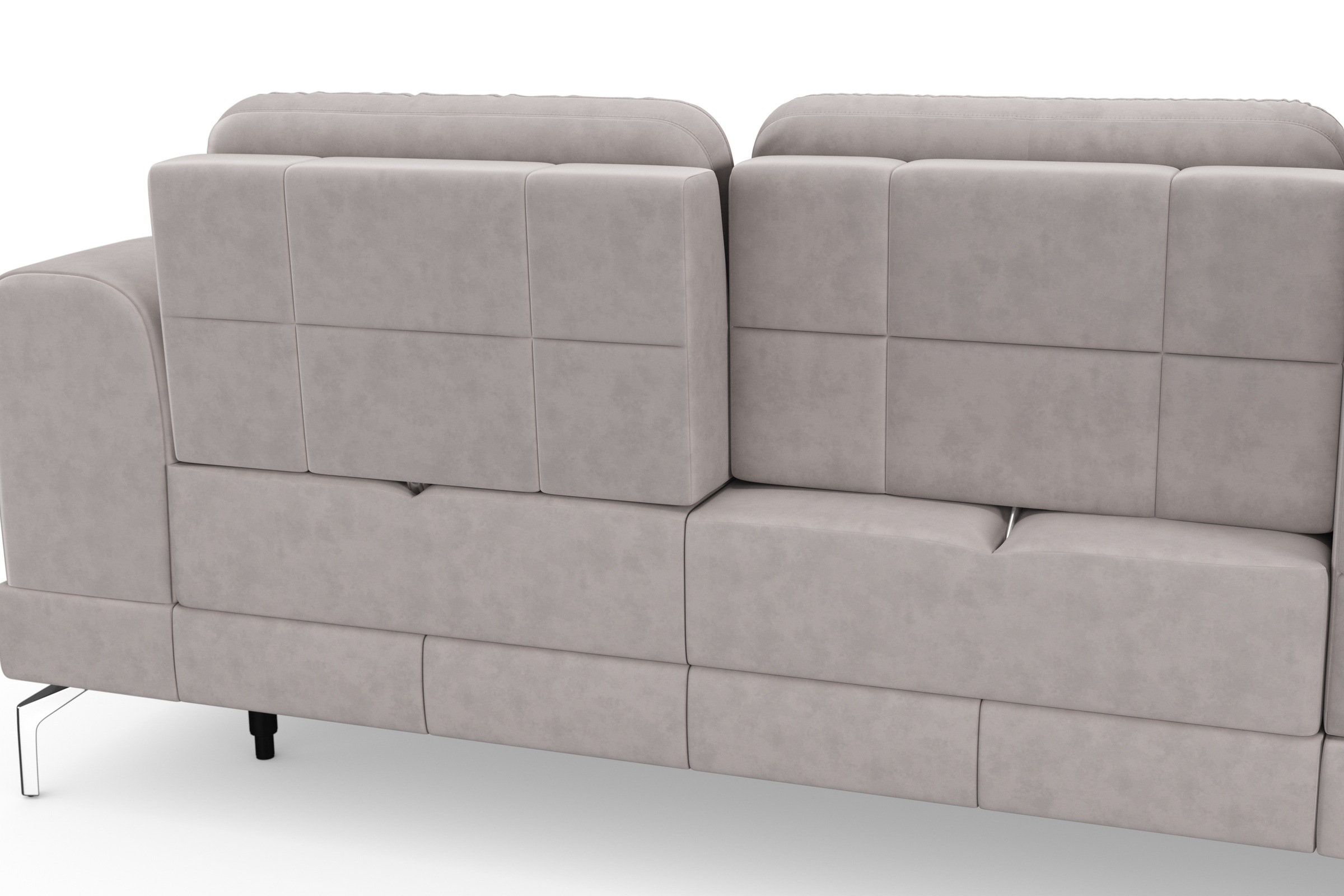 sit&more Ecksofa »Bendigo L-Form«, inklusive Sitztiefenverstellung, Bodenfreiheit 15 cm, 2 Fußfarben