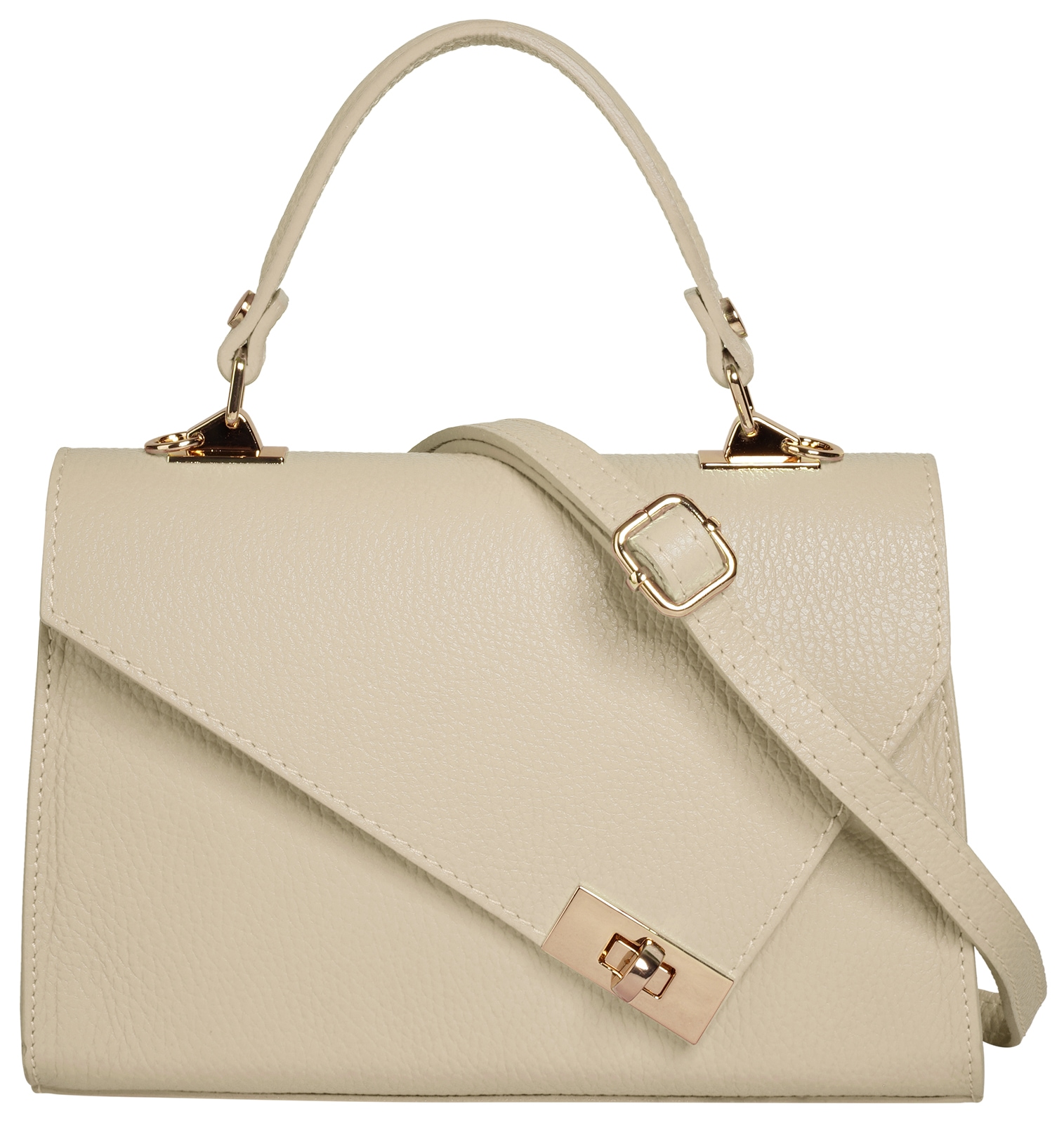 Cluty Henkeltasche echt Leder, Made in Italy