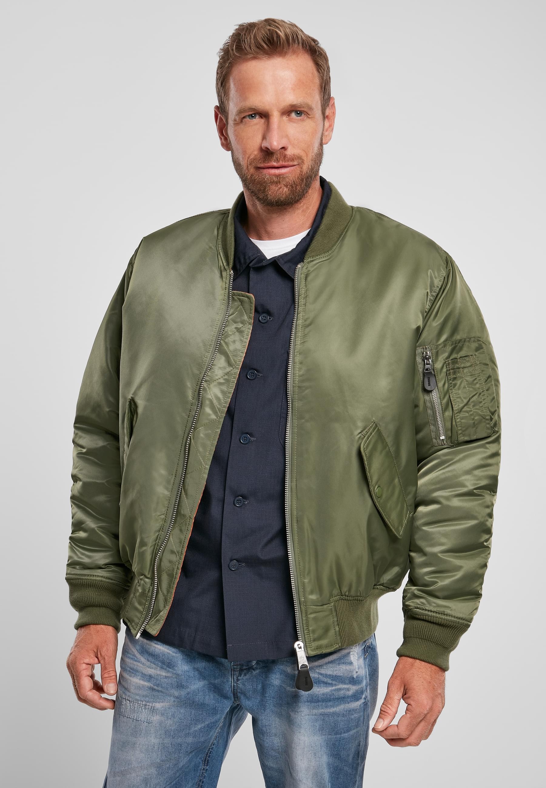 Brandit Anorak »Brandit Herren MA1 Bomber Jacket«, (1 St.), ohne Kapuze