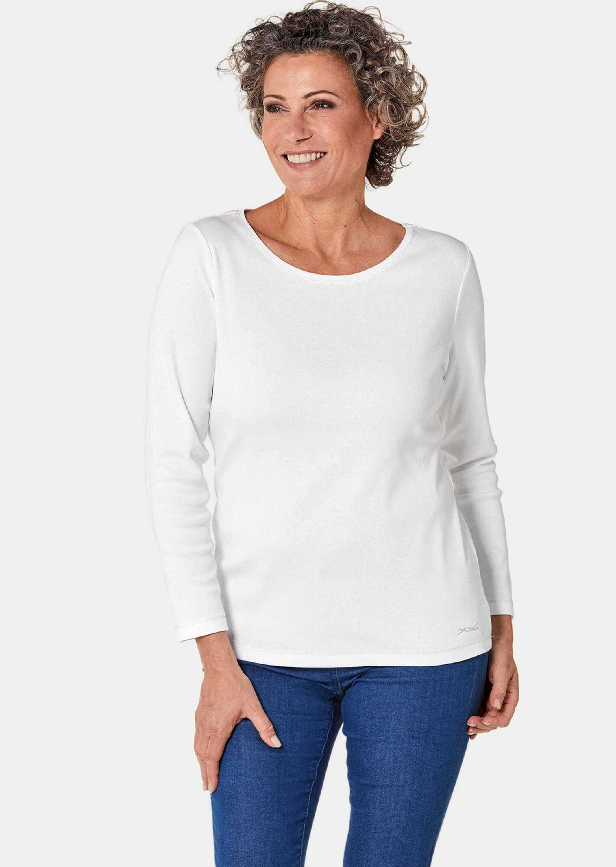 GOLDNER Kurzarmshirt »Shirt Basic T-Shirt aus reiner Baumwolle«