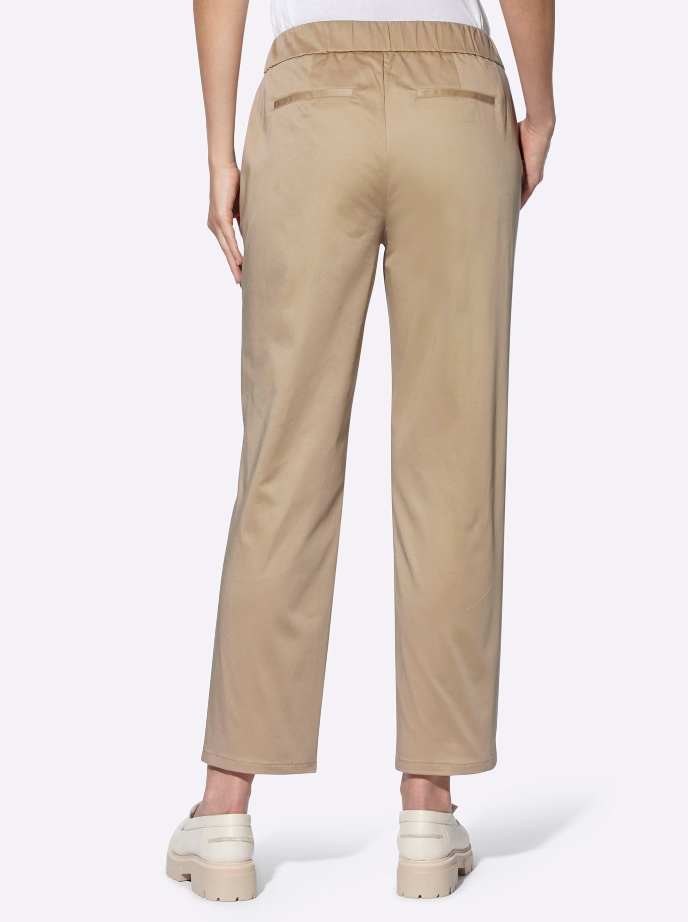 Heine Damen Webhose Beige Gr. 46 3
