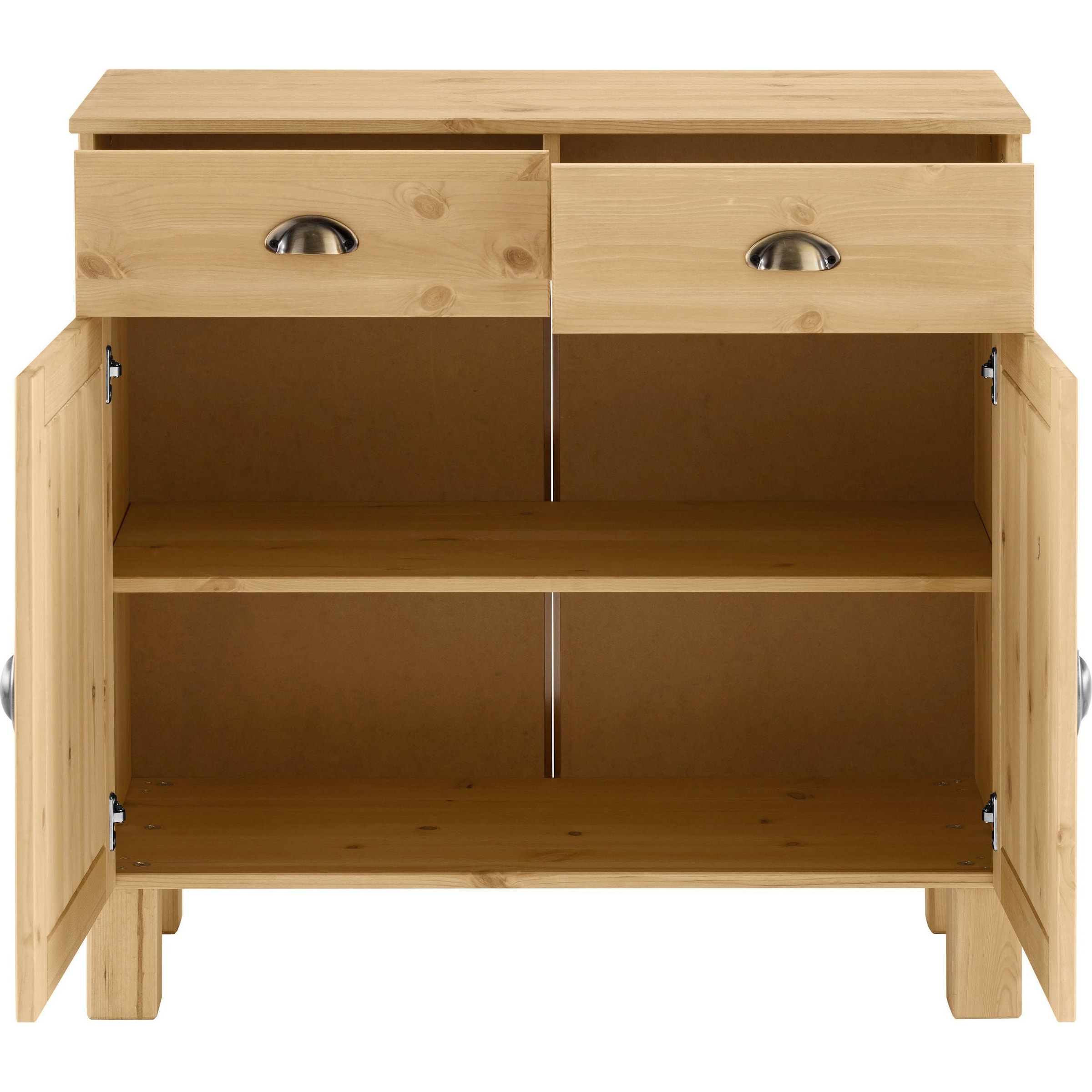 Home affaire Unterschrank »Oslo« 85 cm breit, 38 cm tief, als Sideboard nutzbar, 2 Türen, 2 Schubladen