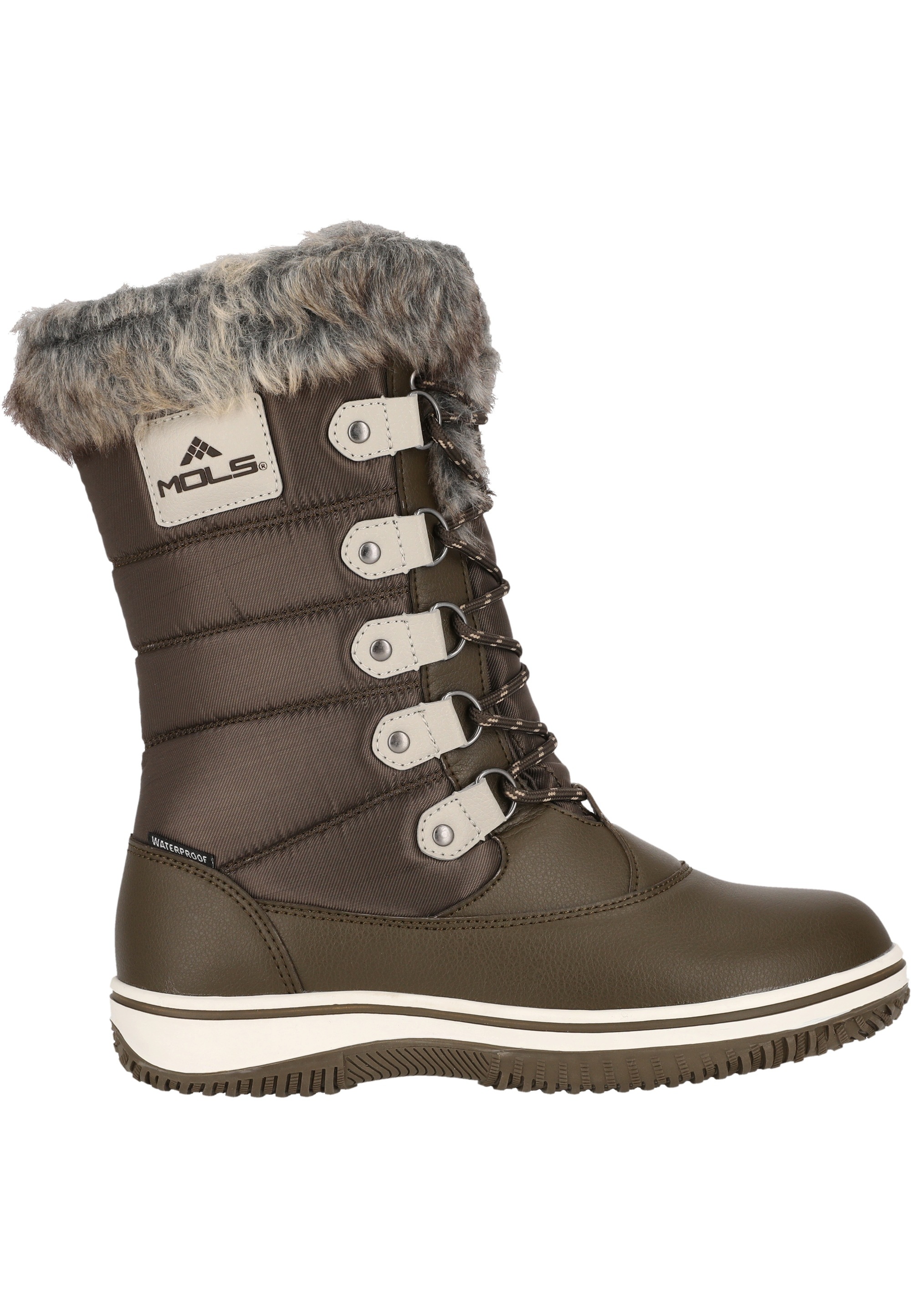 MOLS Stiefel »Enfield«, mit modischem Kunstfell-Besatz