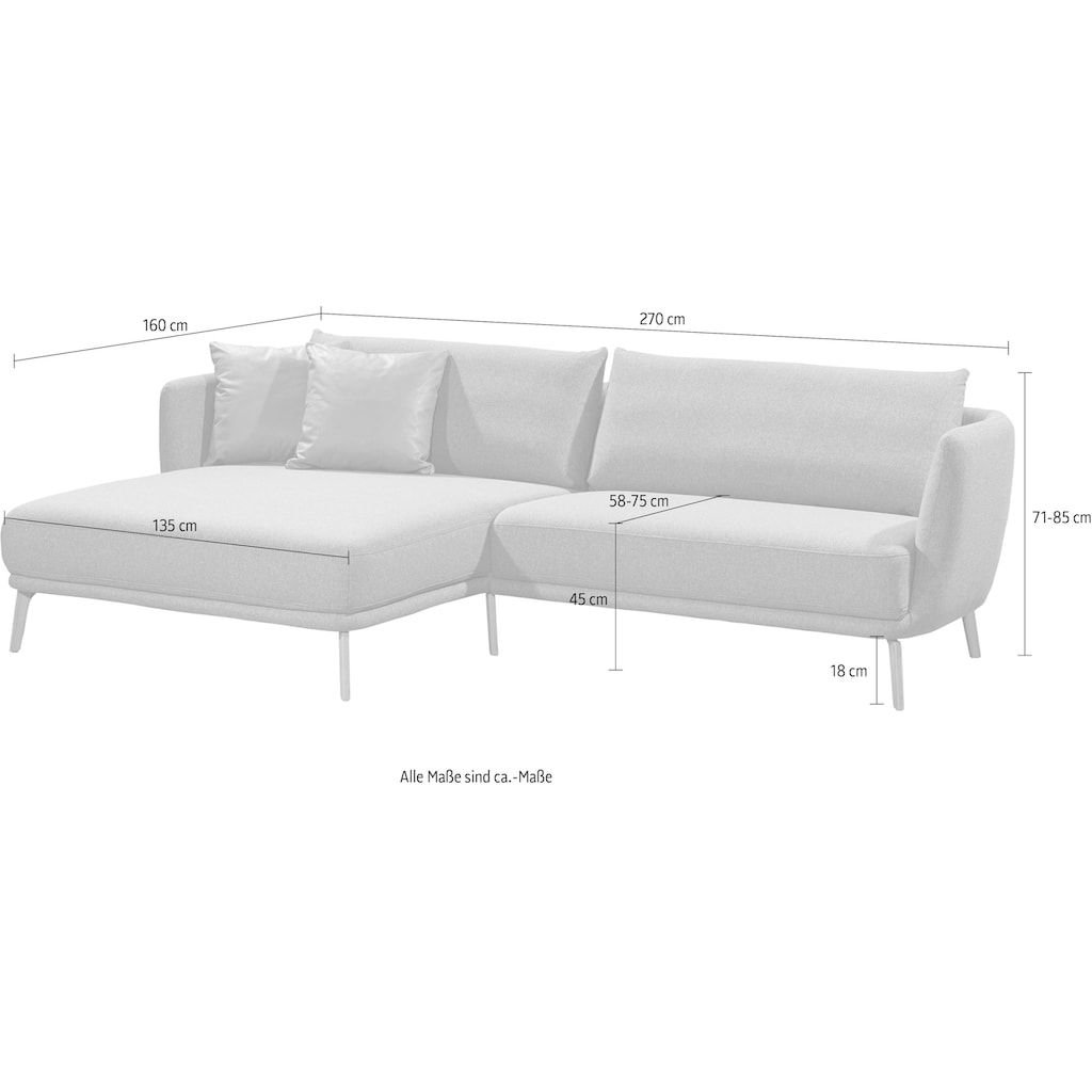 SCHÖNER WOHNEN-Kollektion Ecksofa »Pearl L-Form«