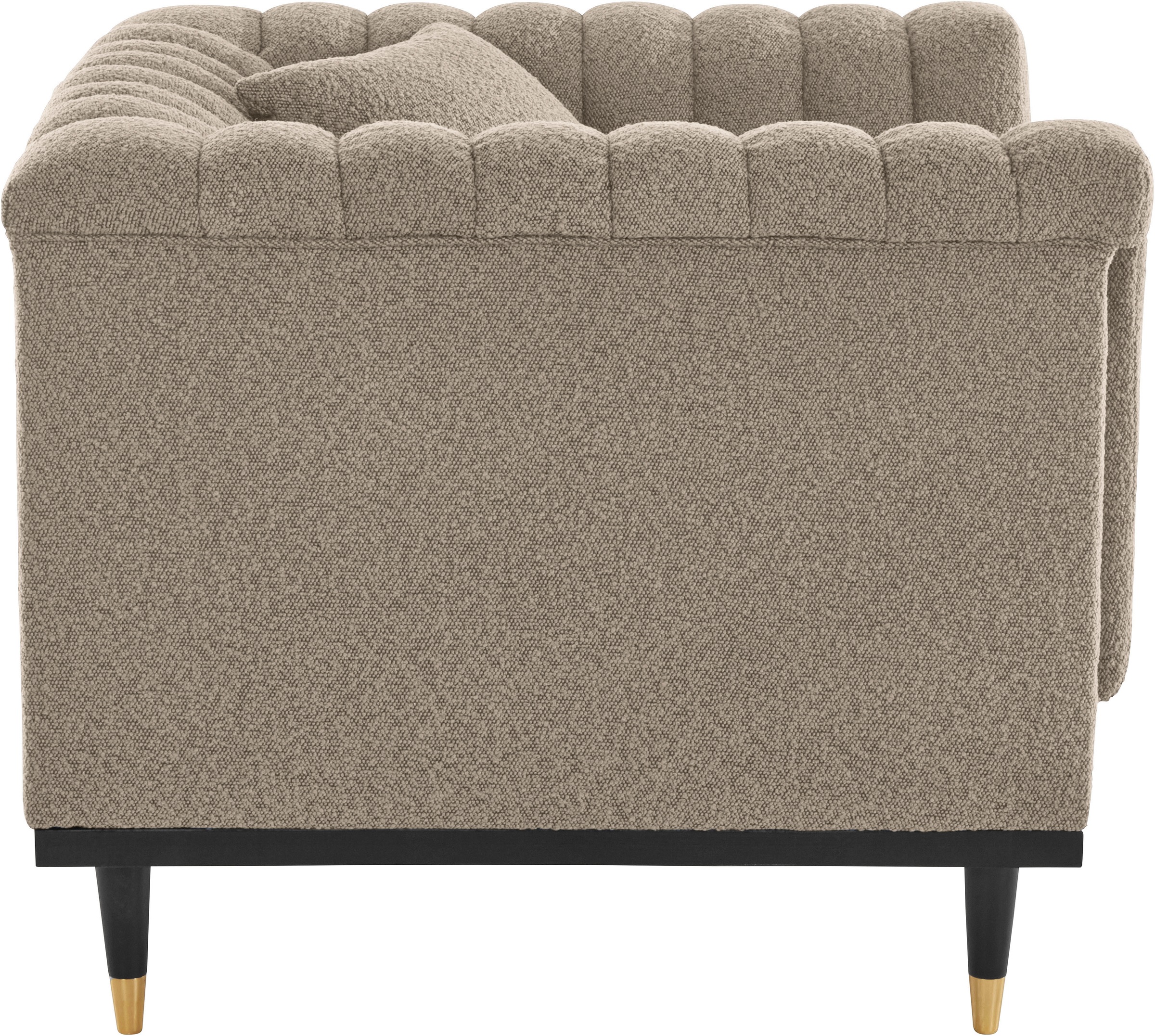 Guido Maria Kretschmer Home&Living Cocktailsessel »Chamby New Sessel«, im Bouclé-Strukturbezug mit Steppung im Lehnenbereich