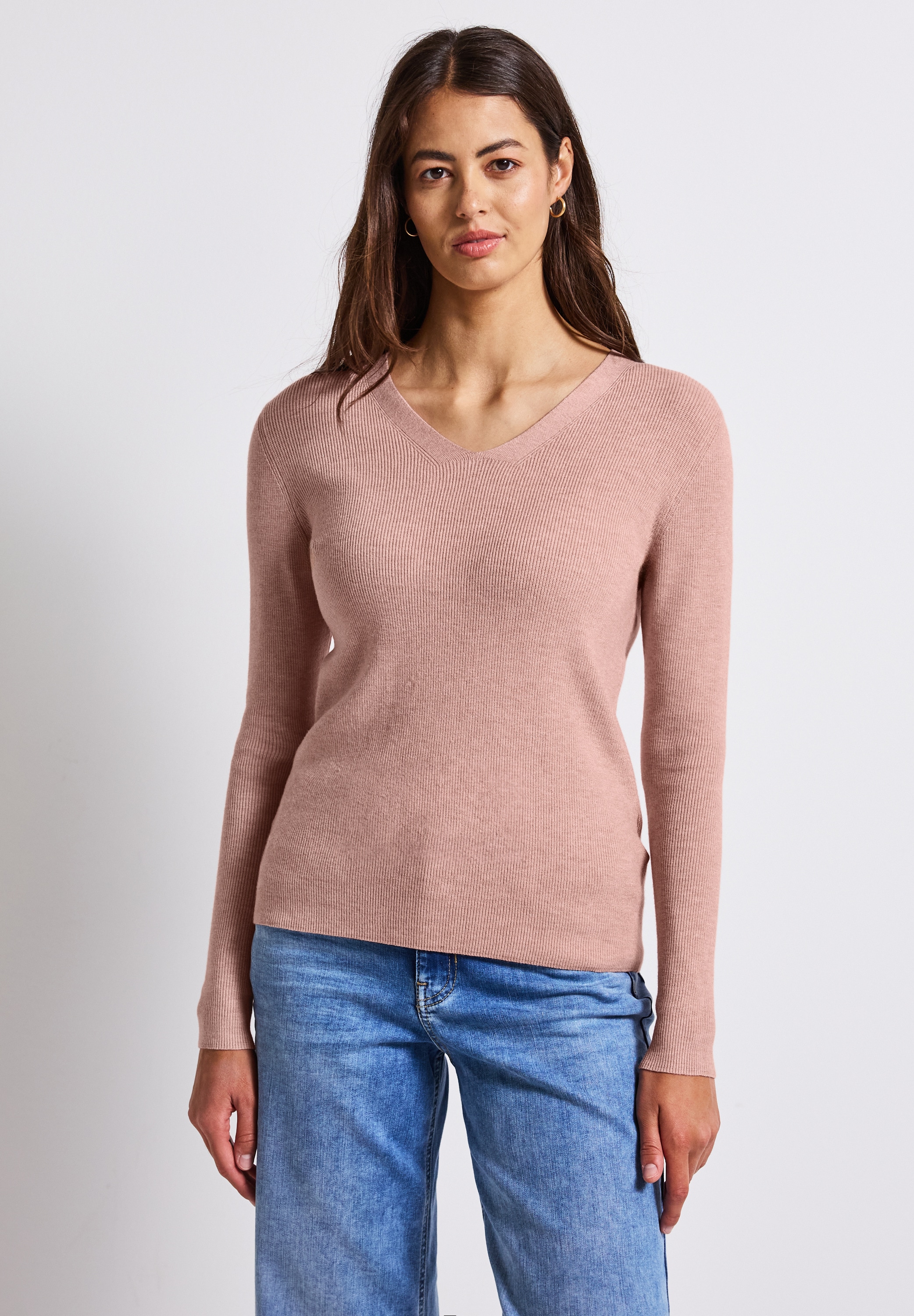 STREET ONE Strickpullover, aus softem Materialmix günstig online kaufen