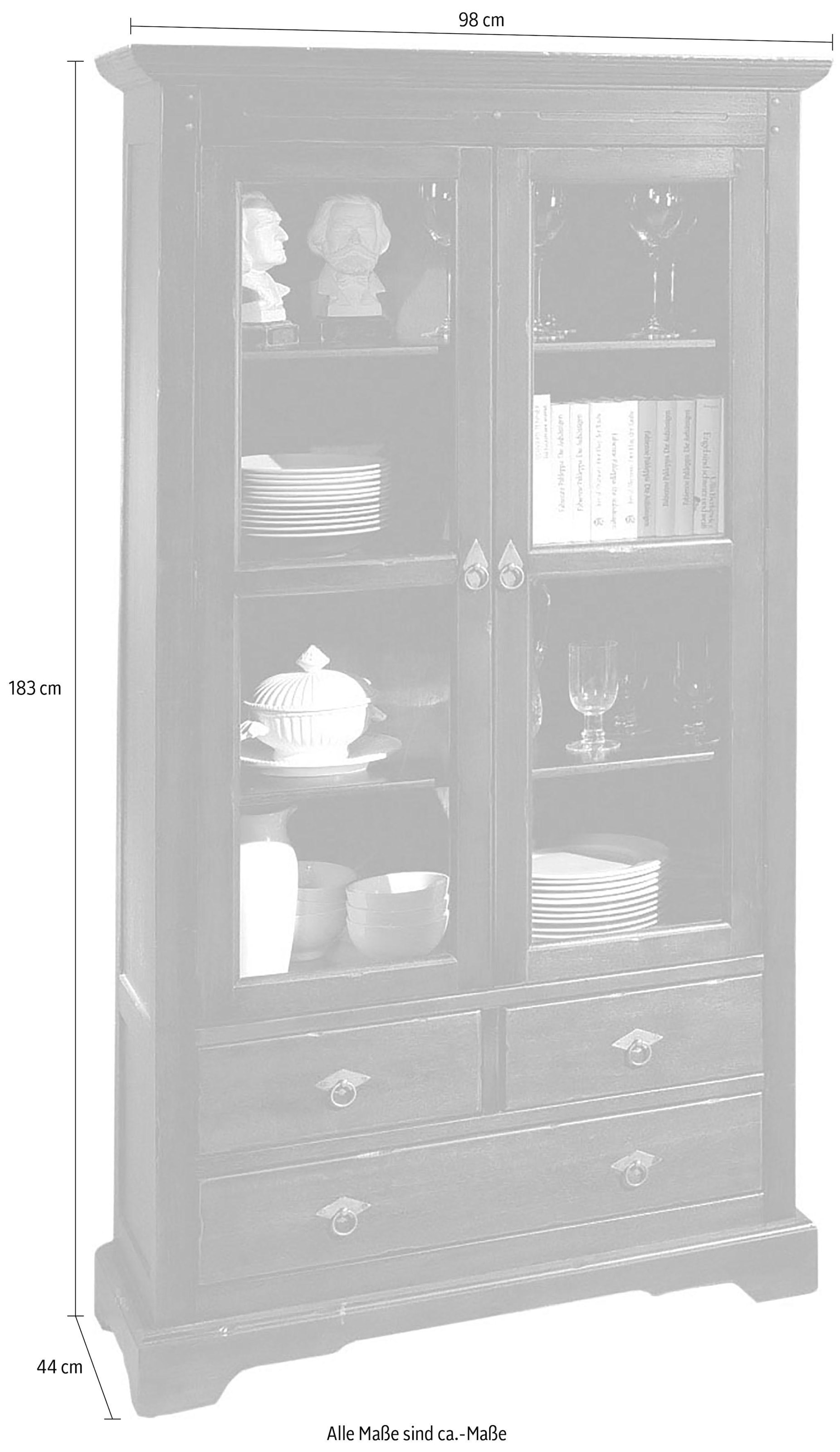 SIT Vitrine »Samba«, im Lodge-Stil, Höhe 183 cm
