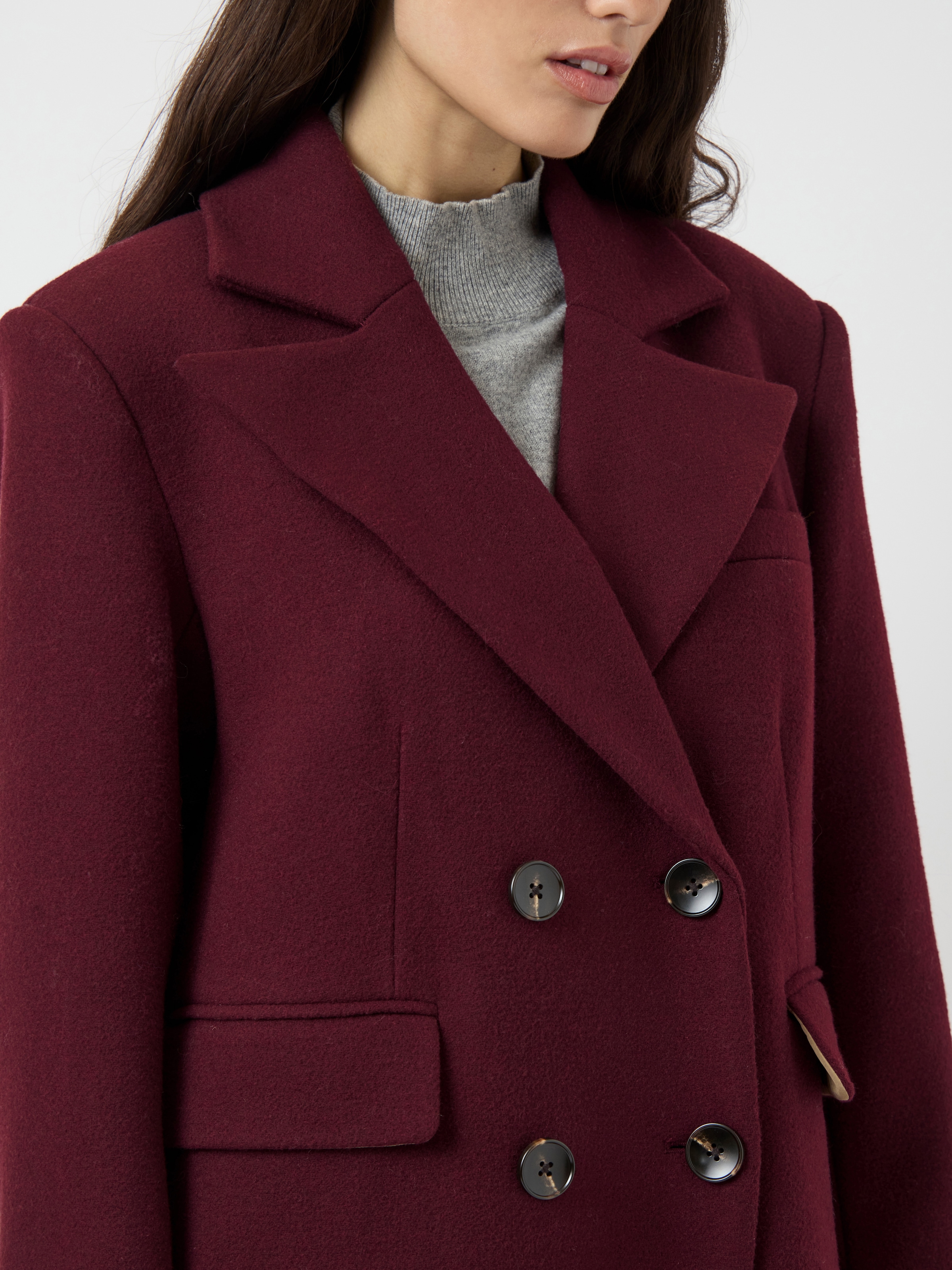 Y.A.S Langmantel »YASROYLA LS WOOL BLEND LONG COAT S. NOOS« mit Wolle
