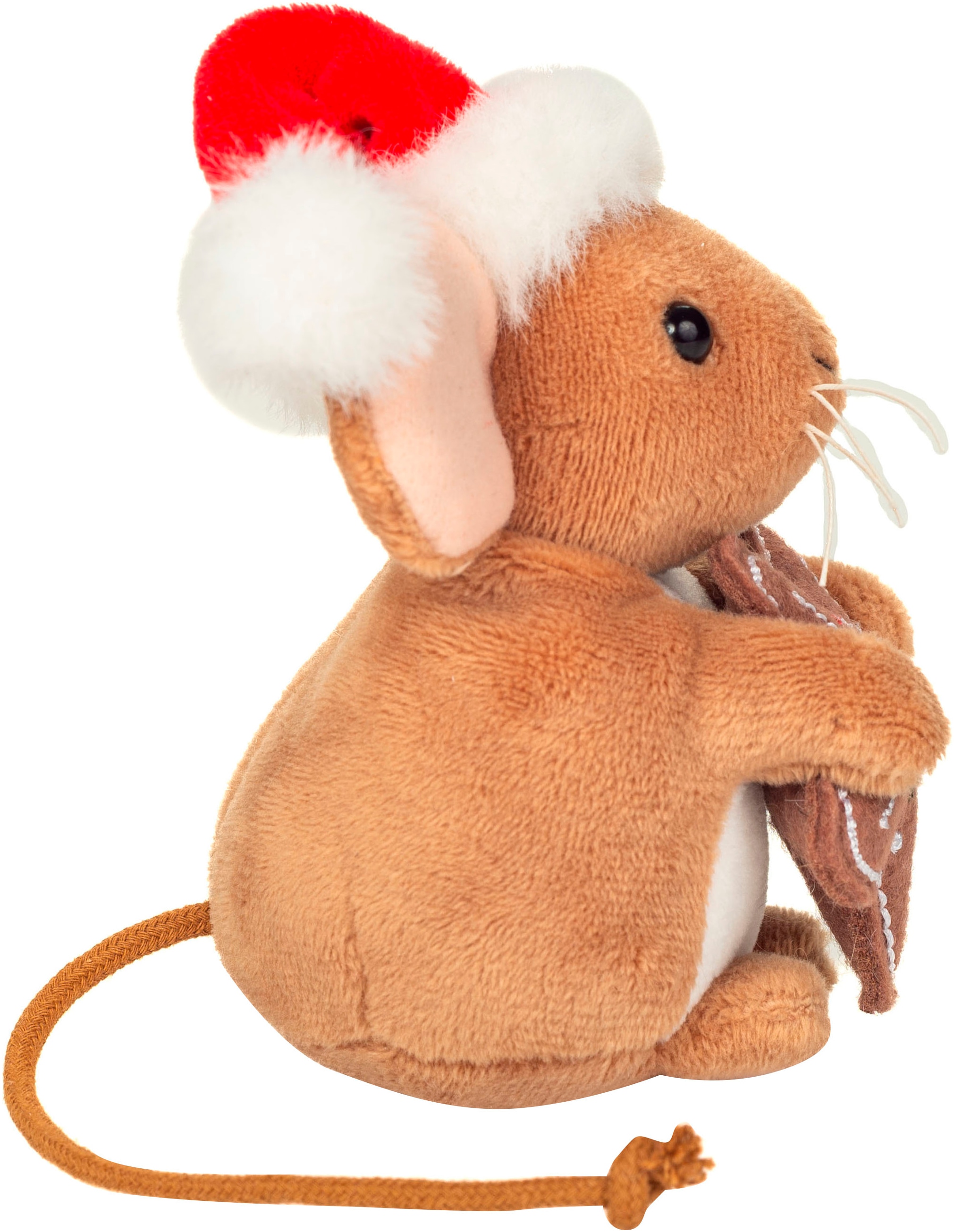 Teddy Hermann® Kuscheltier »Weihnachtsmaus mit Keks, 11 cm«