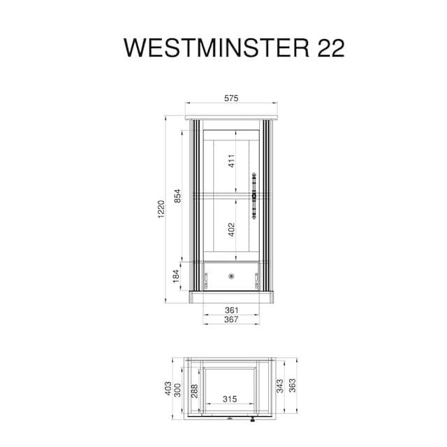 Home affaire Wohnwand »Westminster«, (Set, 3 St.), im romantischen  Landhausstil | BAUR