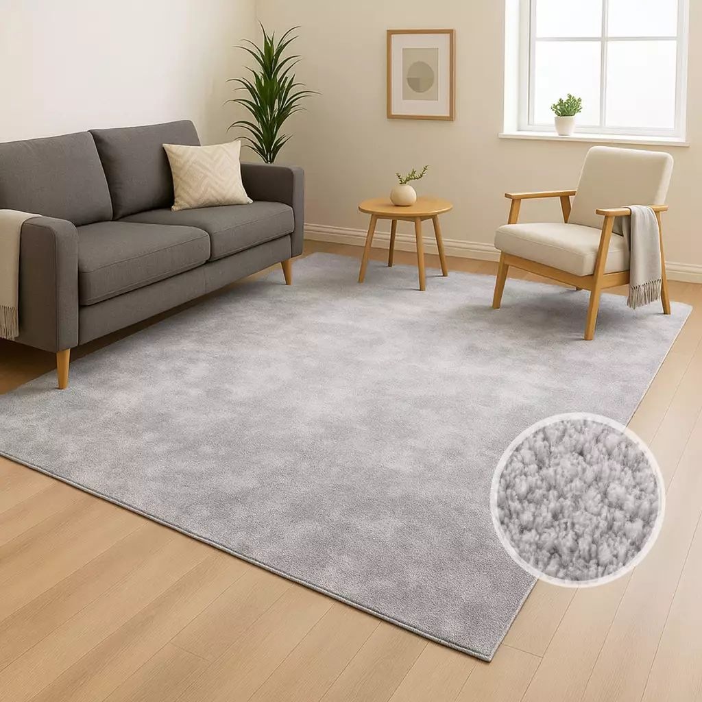 Carpet City Teppich "CALMA 200" rechteckig 14 mm Höhe Kurzflor, Waschbar, A günstig online kaufen
