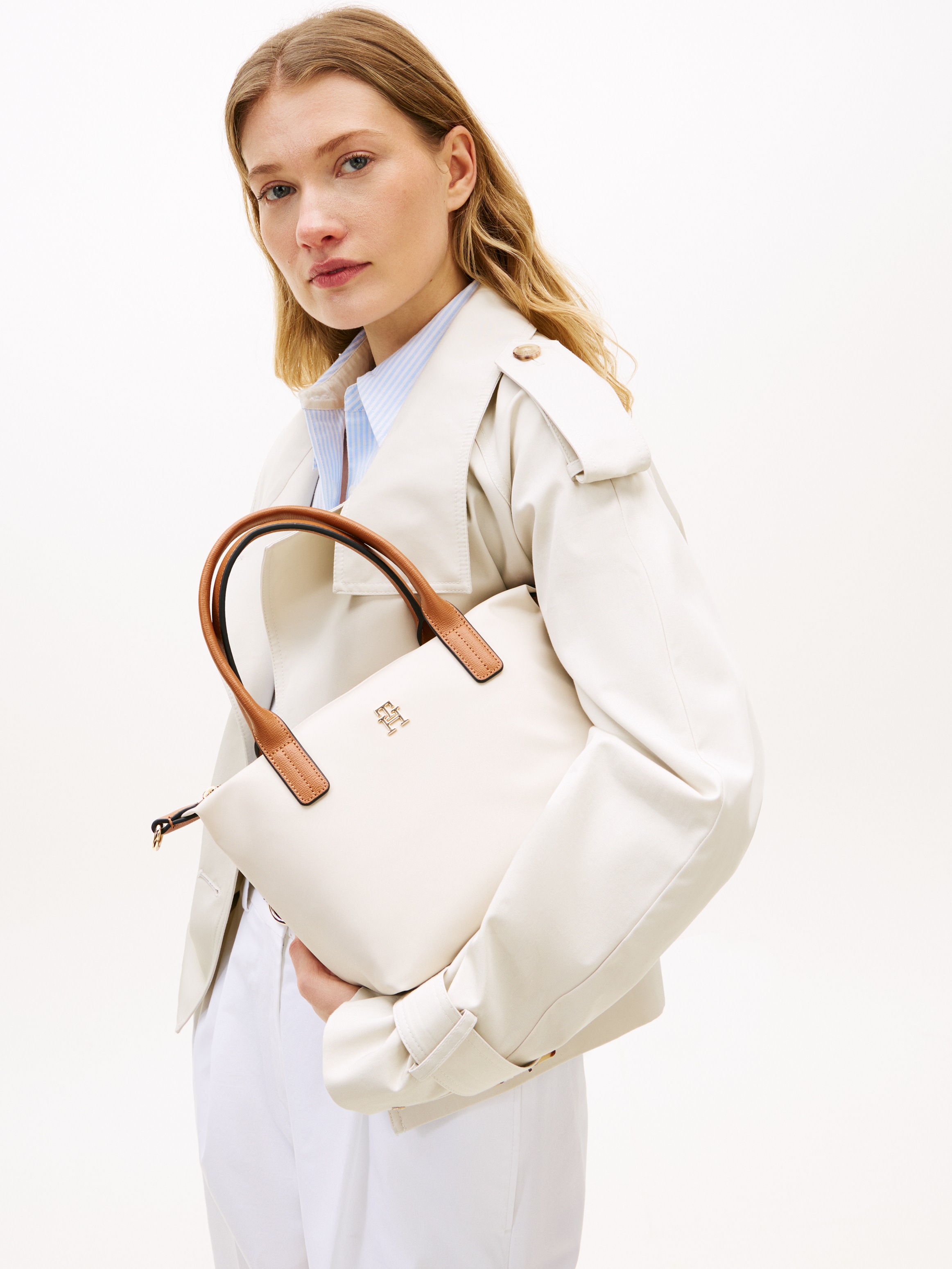 Tommy Hilfiger "POPETTE MINI TOTE" Damen Umhängetasche, Minibag mit abnehmb günstig online kaufen